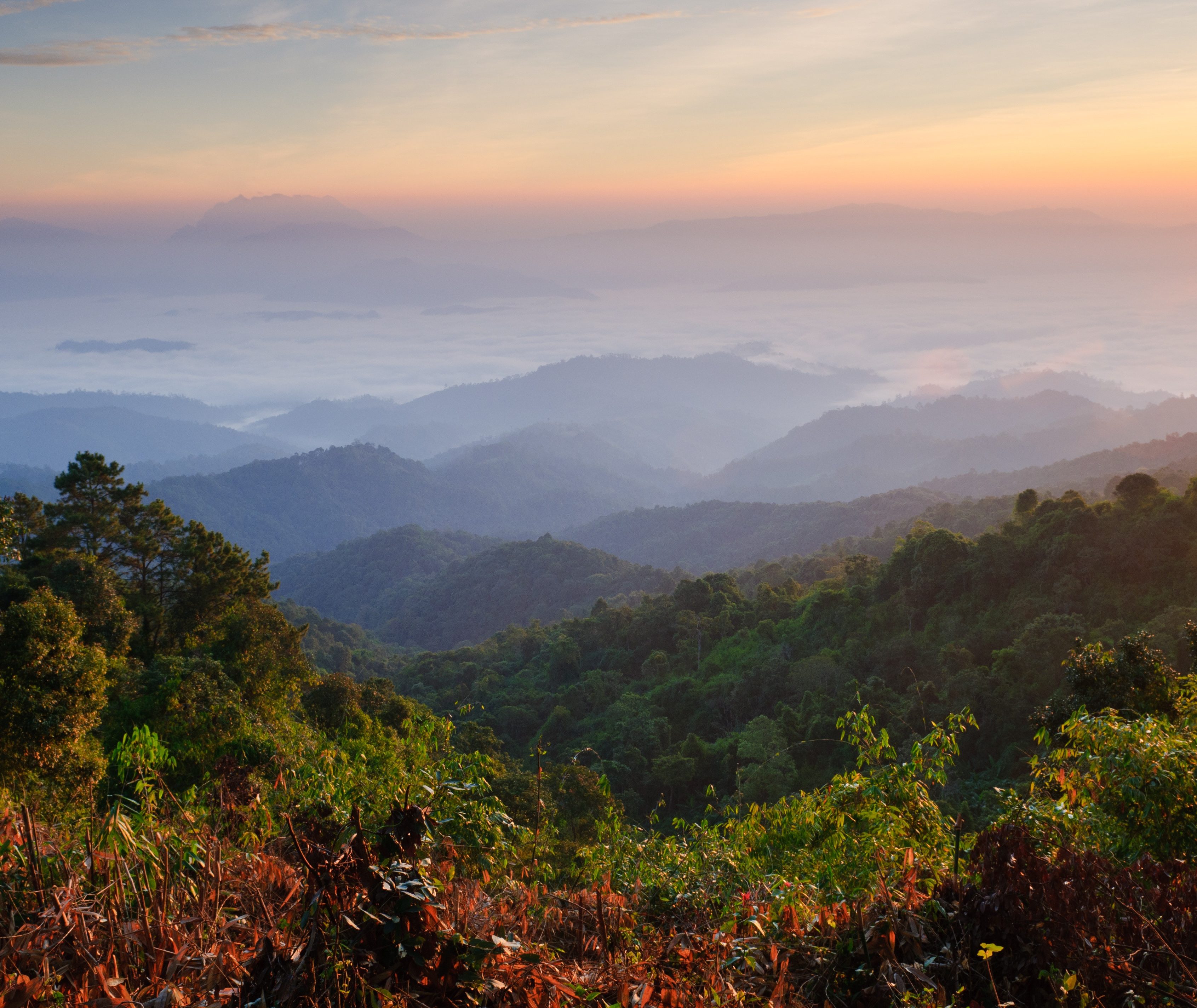 Zonsondergang in Chiang Mai