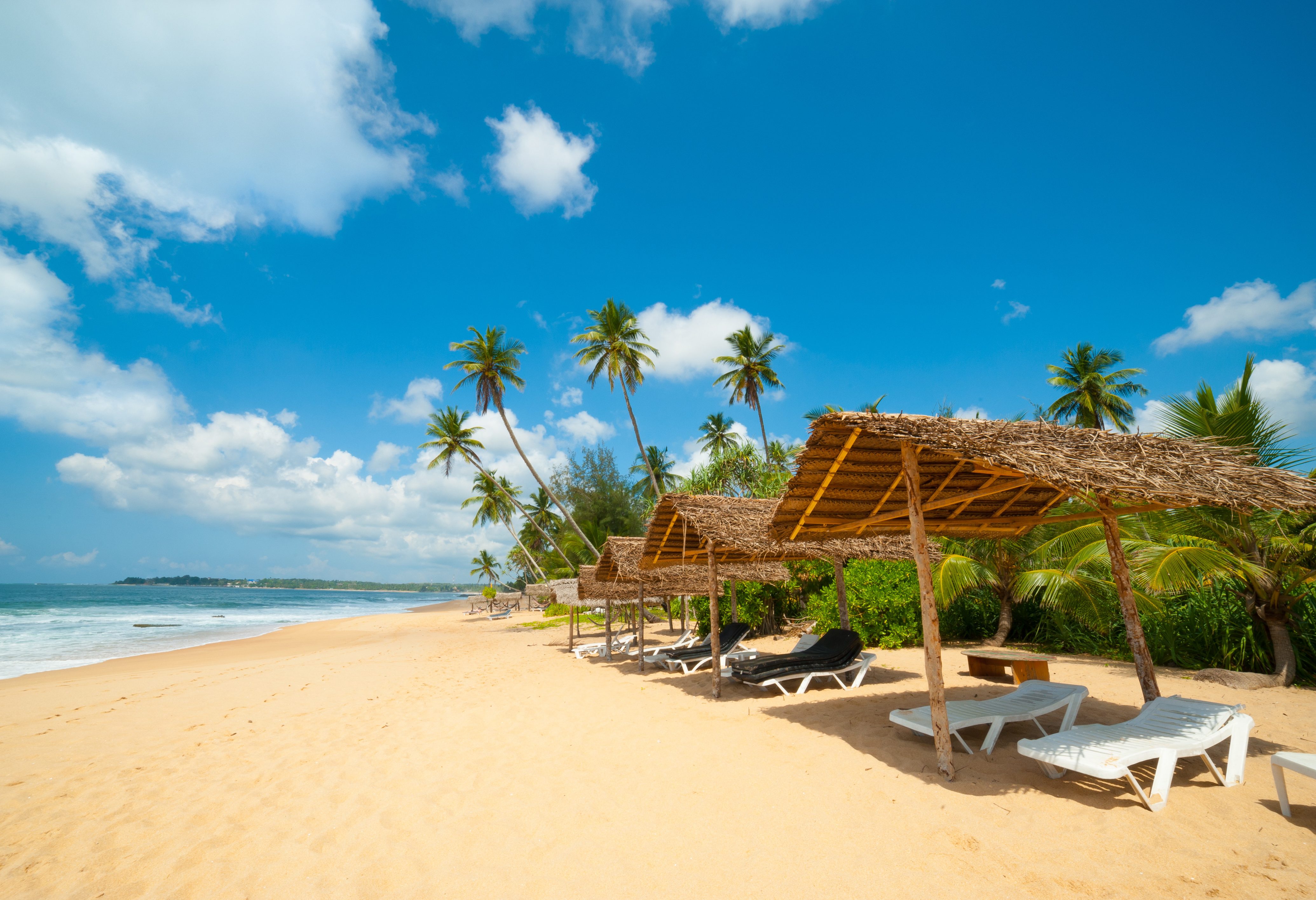 Tropisch strand op Sri Lanka