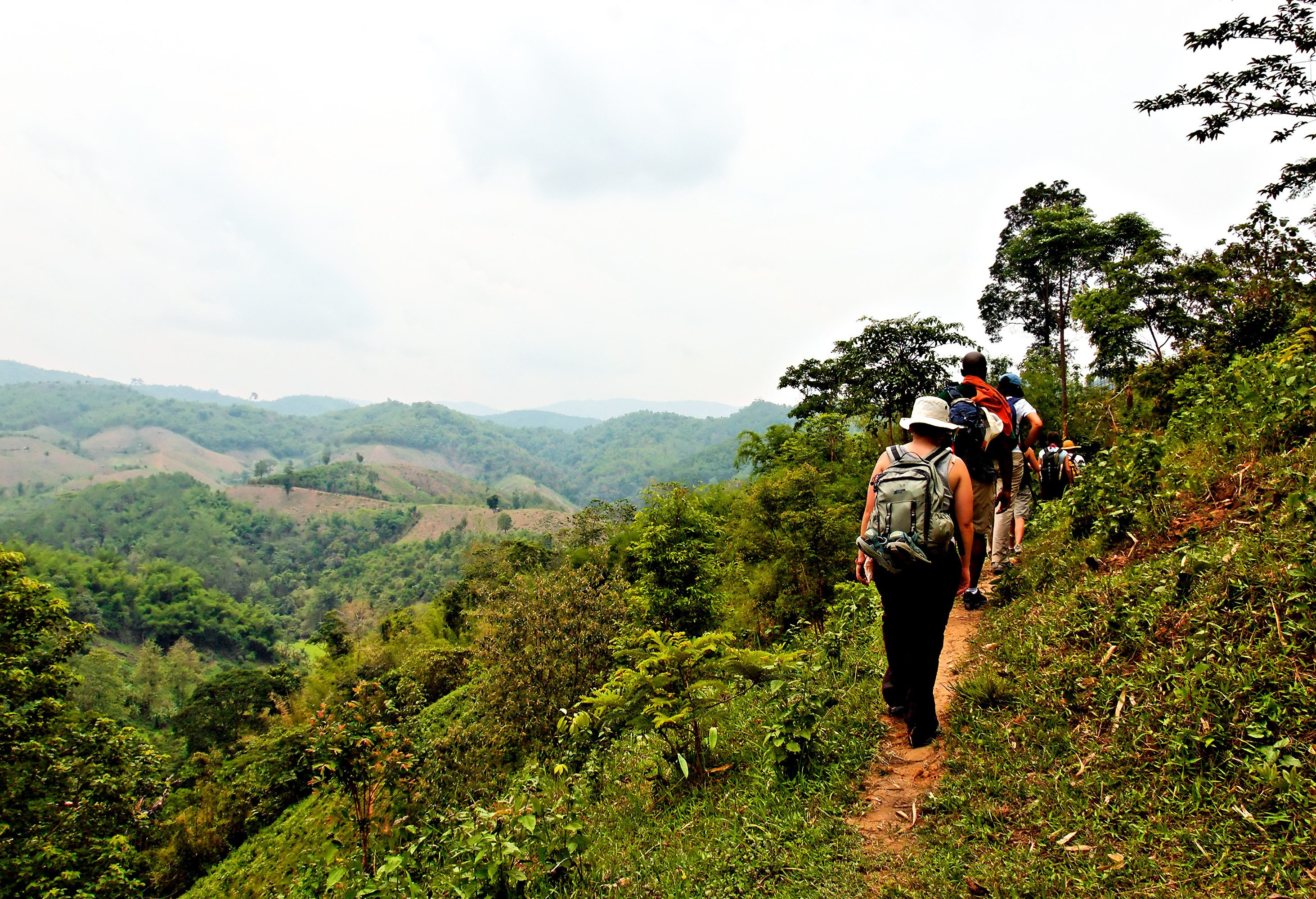 Trekking door de jungle en bergen in Noord-Thailand