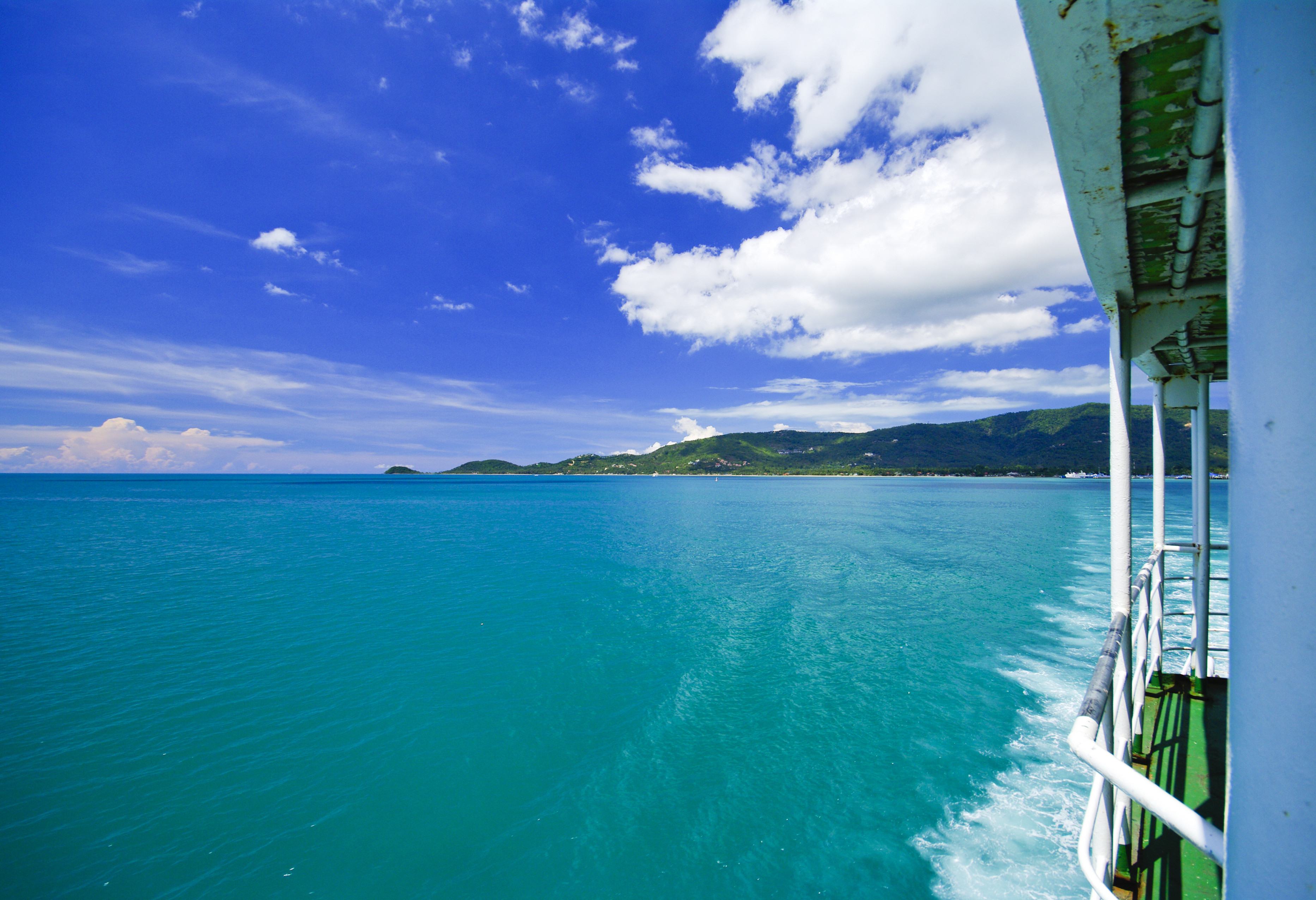 De ferry naar het eiland Koh Samui in Thailand