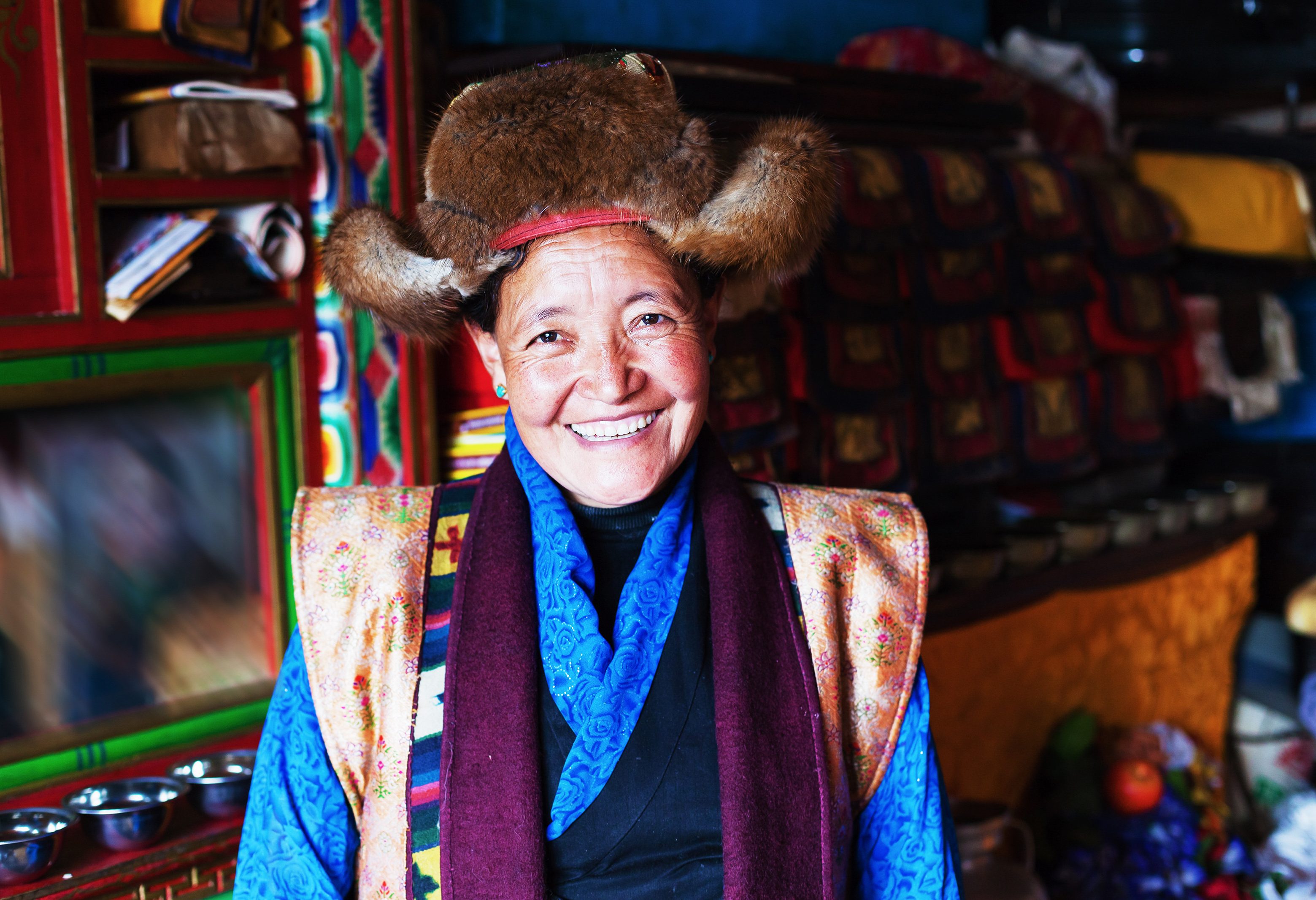 Tibetaanse vrouw in Tibet