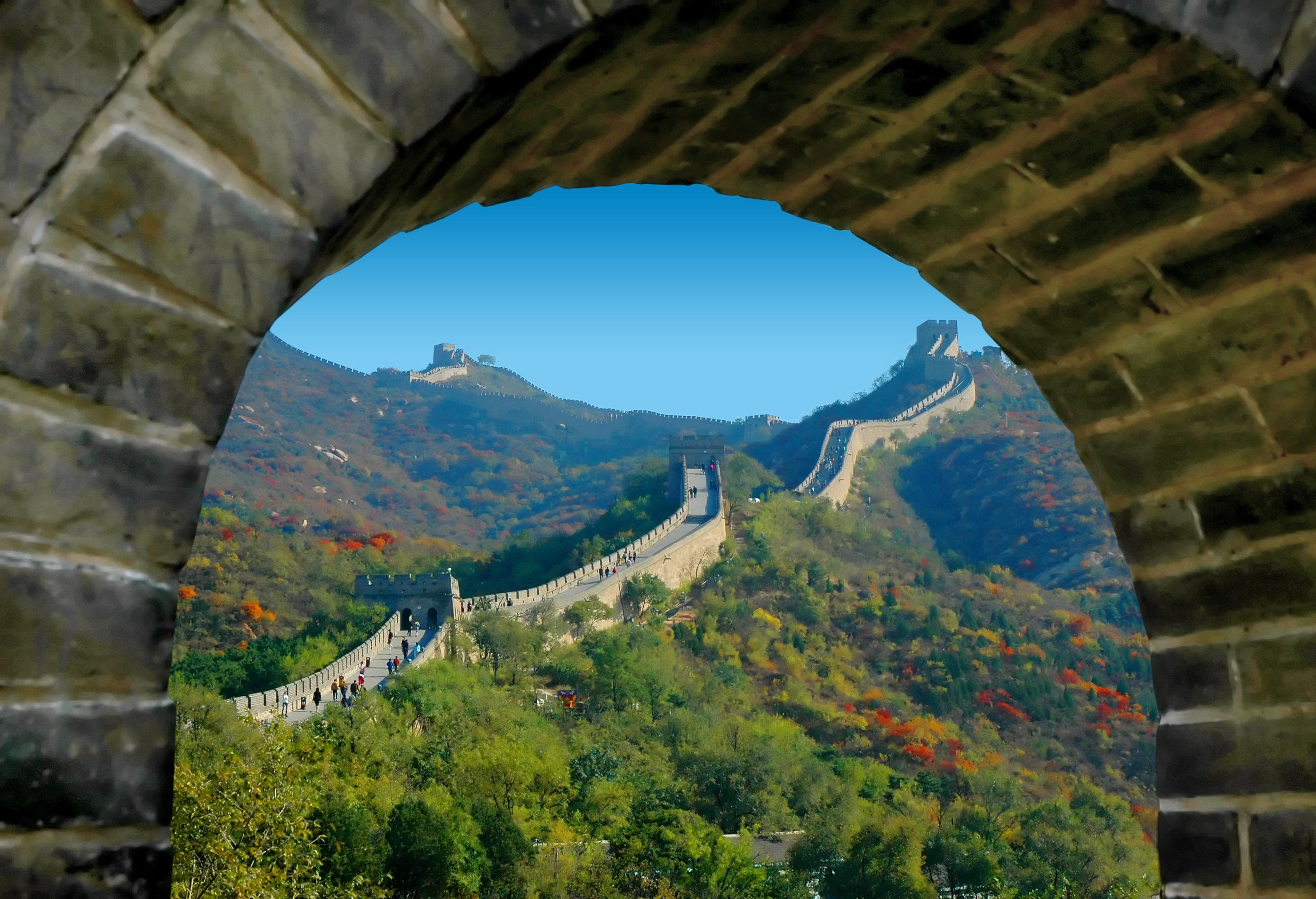 Chinese muur in Beijing in China