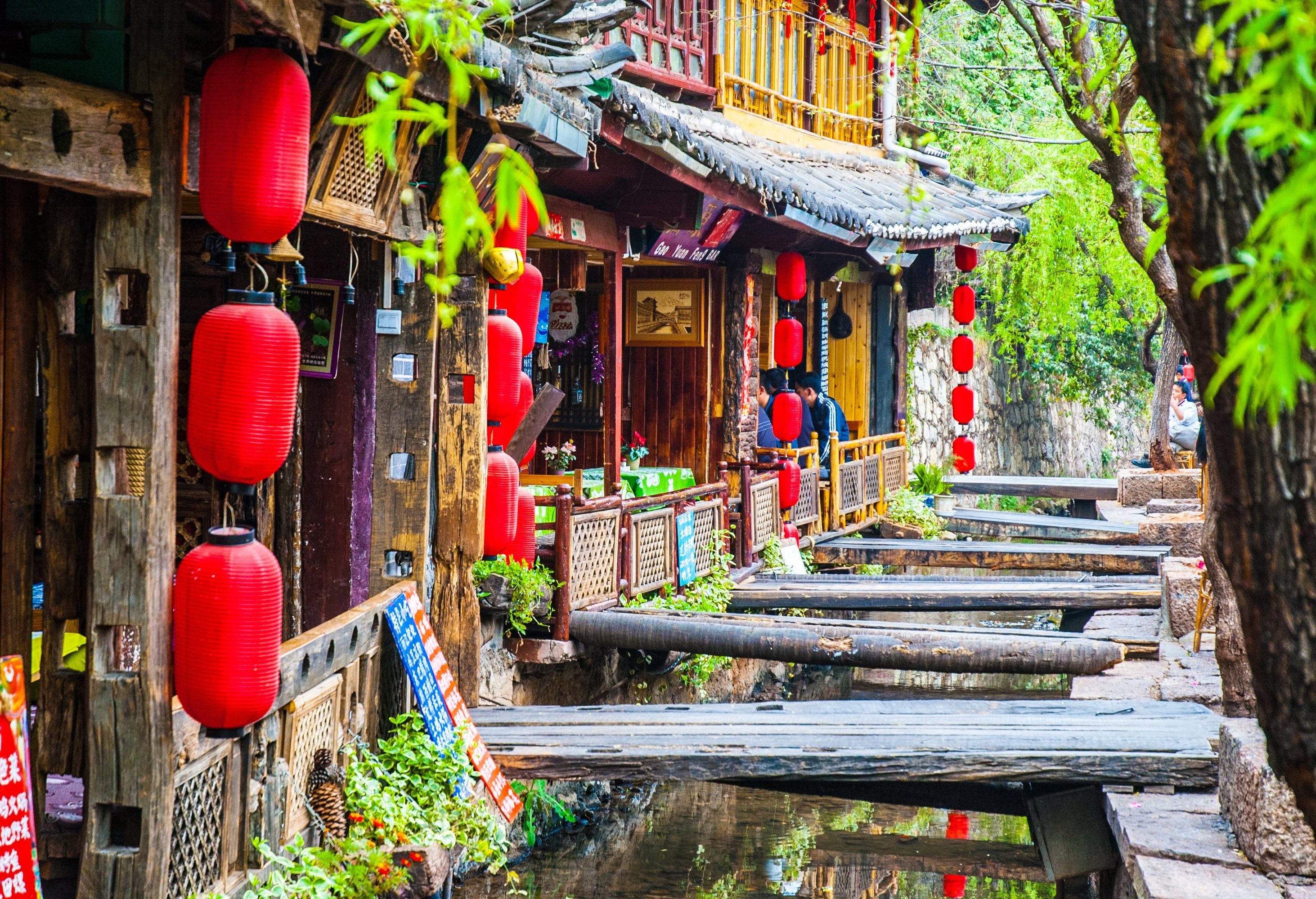 De oude stad in Lijiang in China