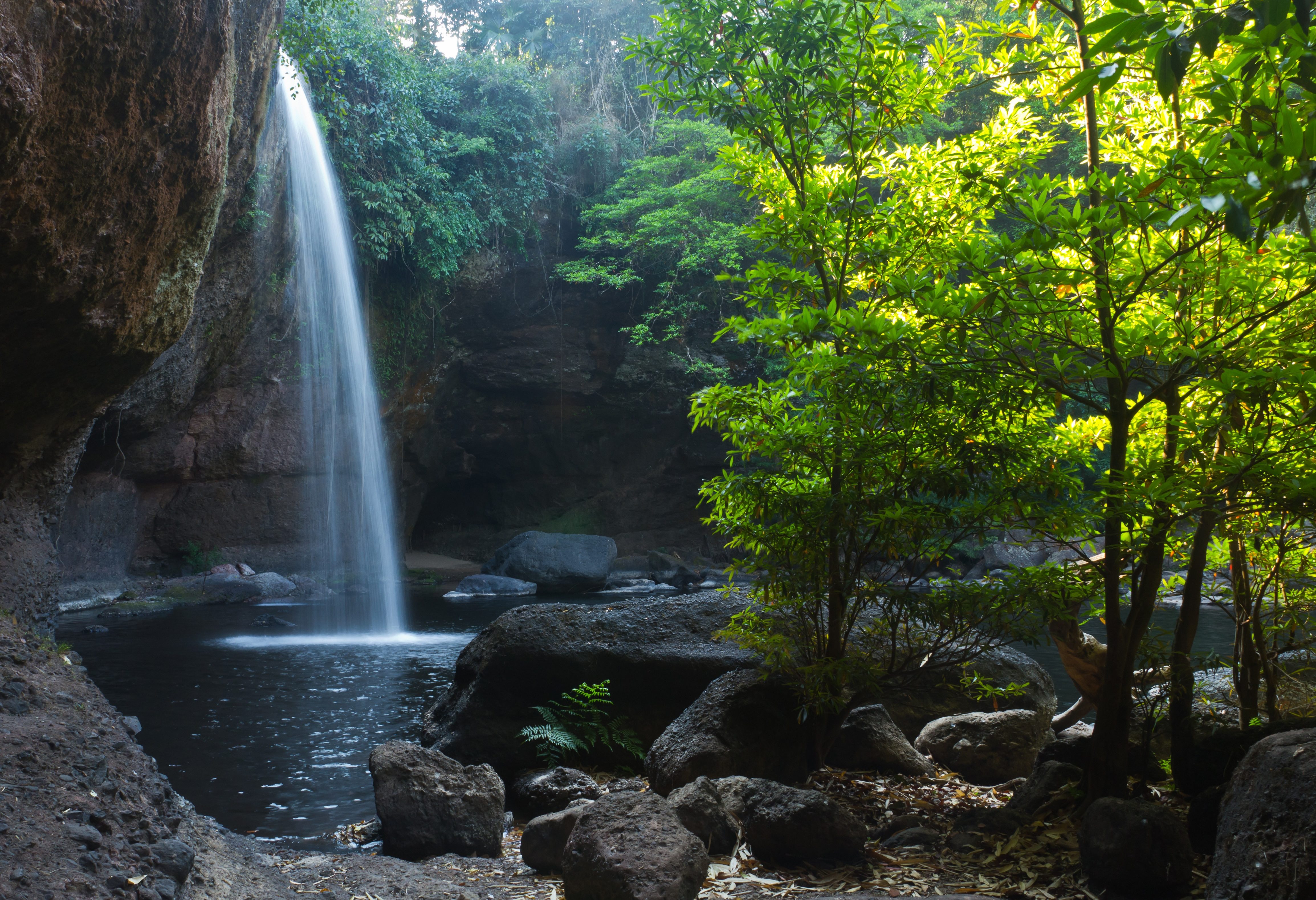 Haew Suwat waterval in het Khao Yai National Park in Thailand