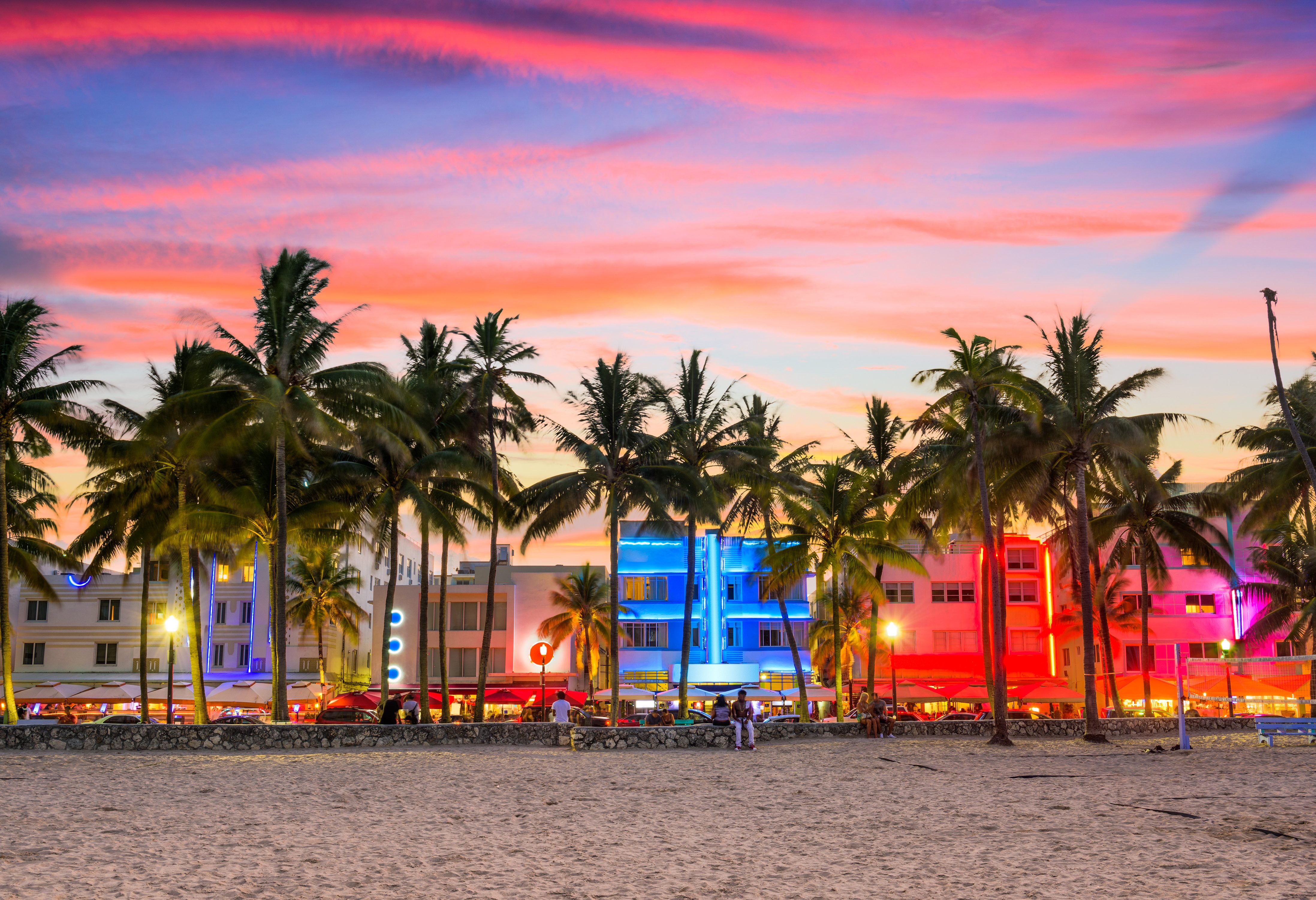 Ocean Drive in Miami Amerika