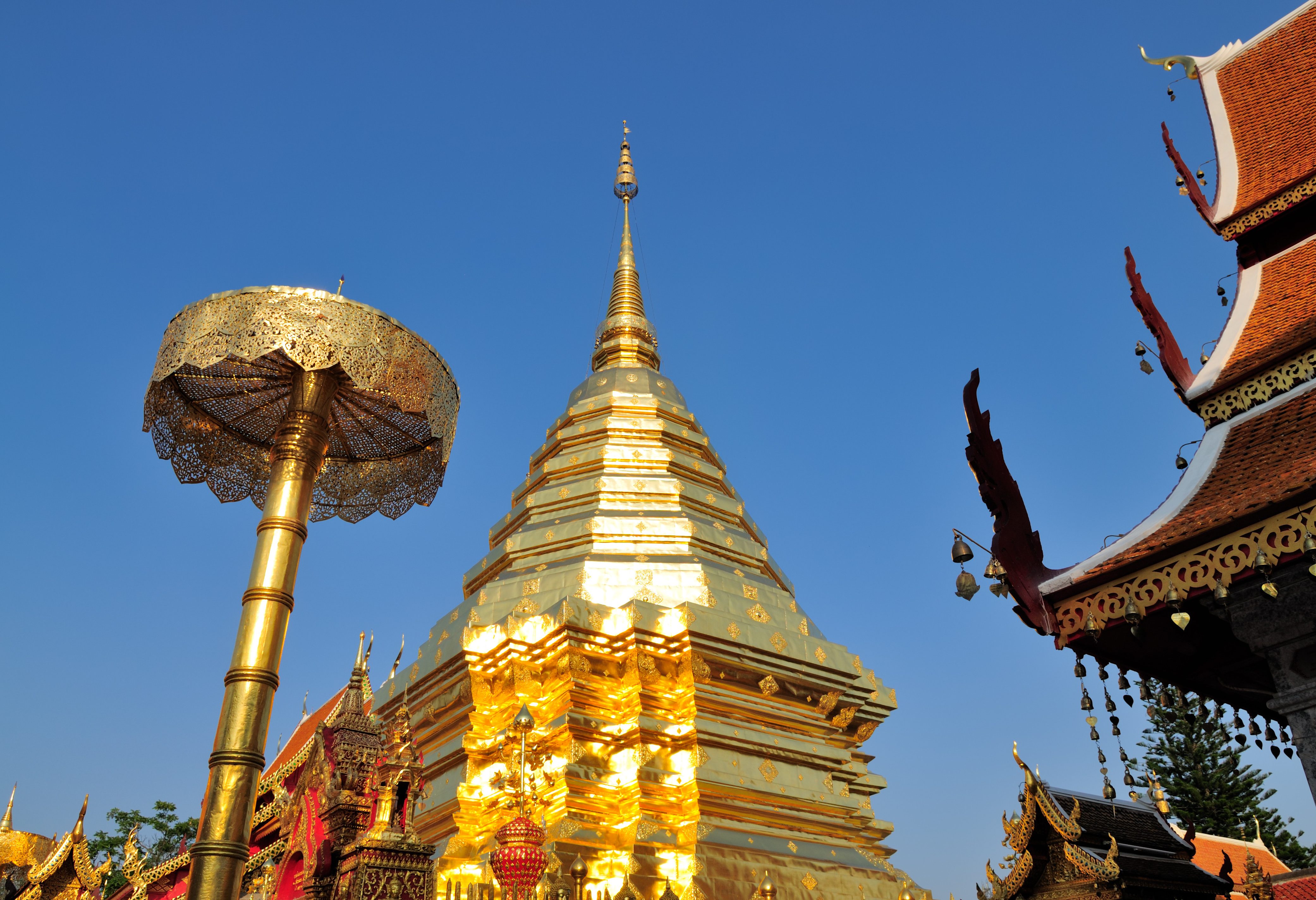 Wat Doi Suthep net buiten Chiang Mai in Thailand