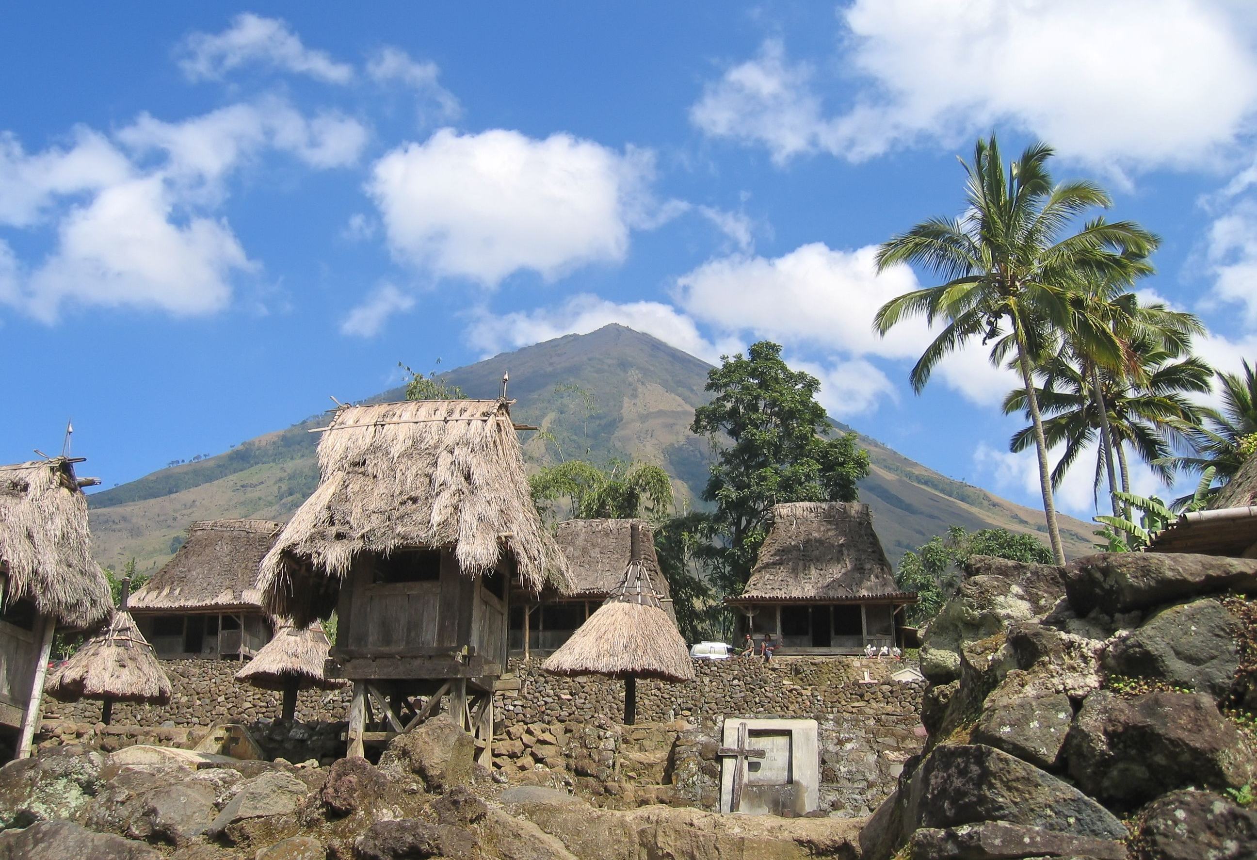 Bajawa lokaal dorp Flores