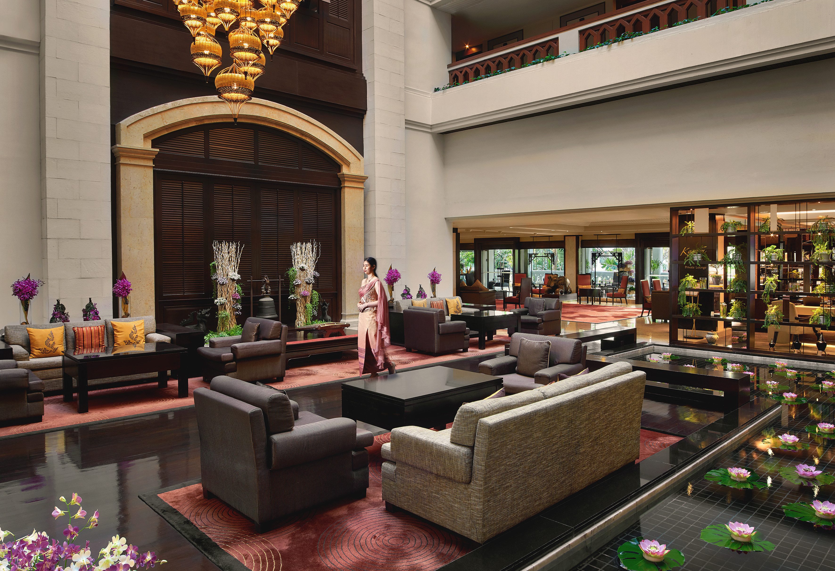 Lobby van het Anantara Bangkok Riverside Resort in Bangkok, Thailand