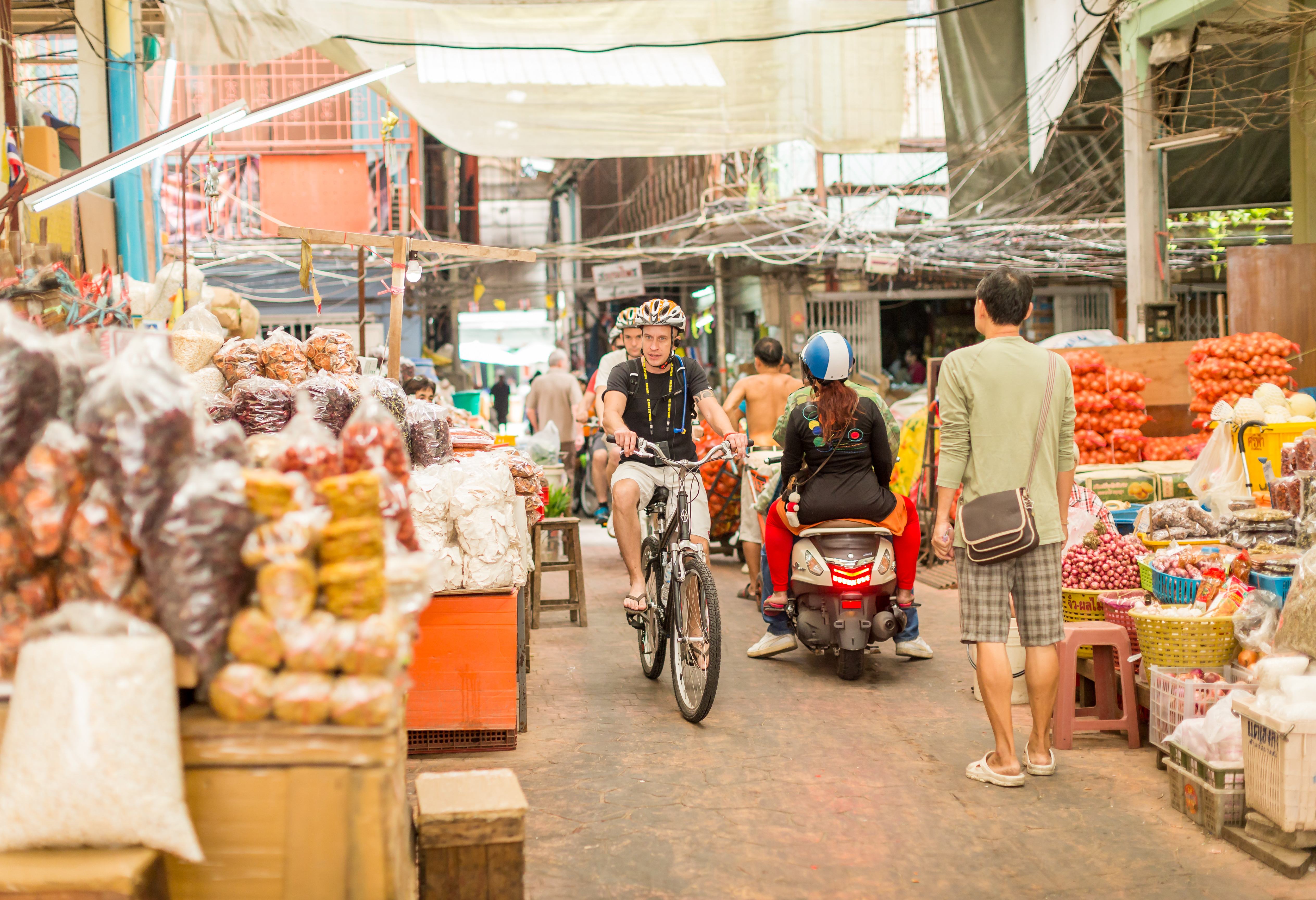 Optionele excursie fietsen in Bangkok, Thailand
