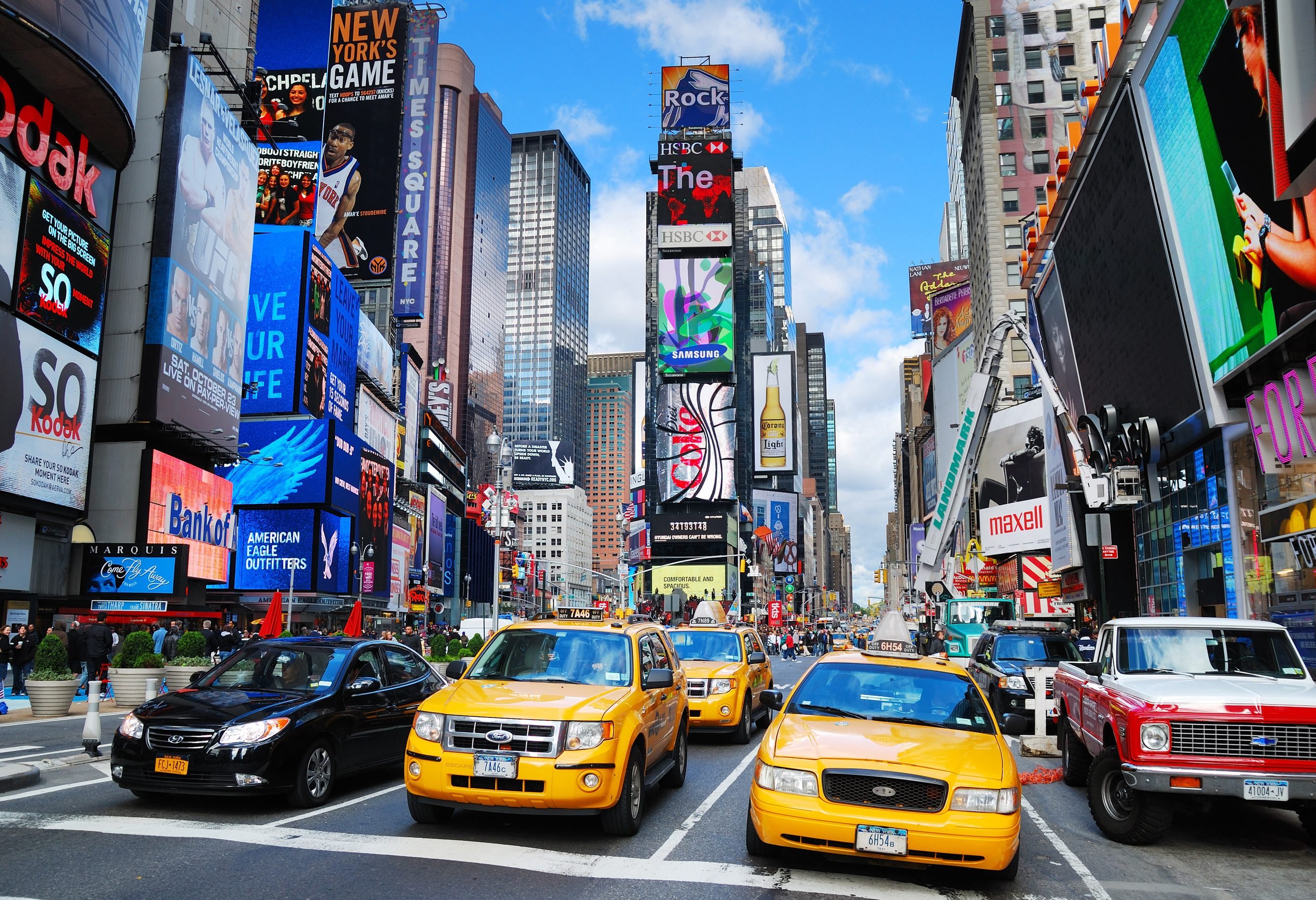 Gele taxi's in New York