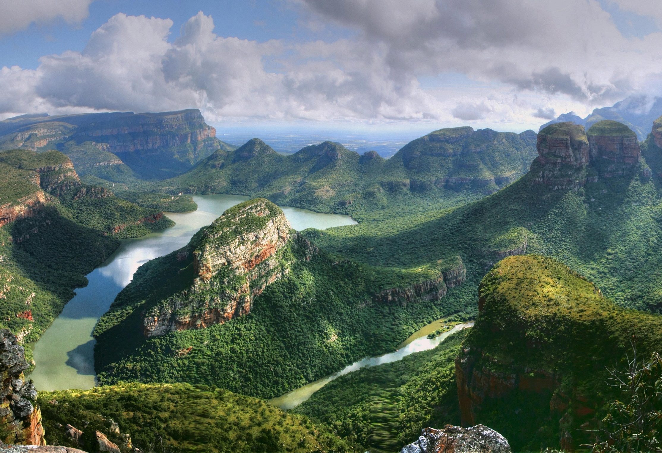 Blyde Canyon  op de Panoramaroute in Zuid-Afrika
