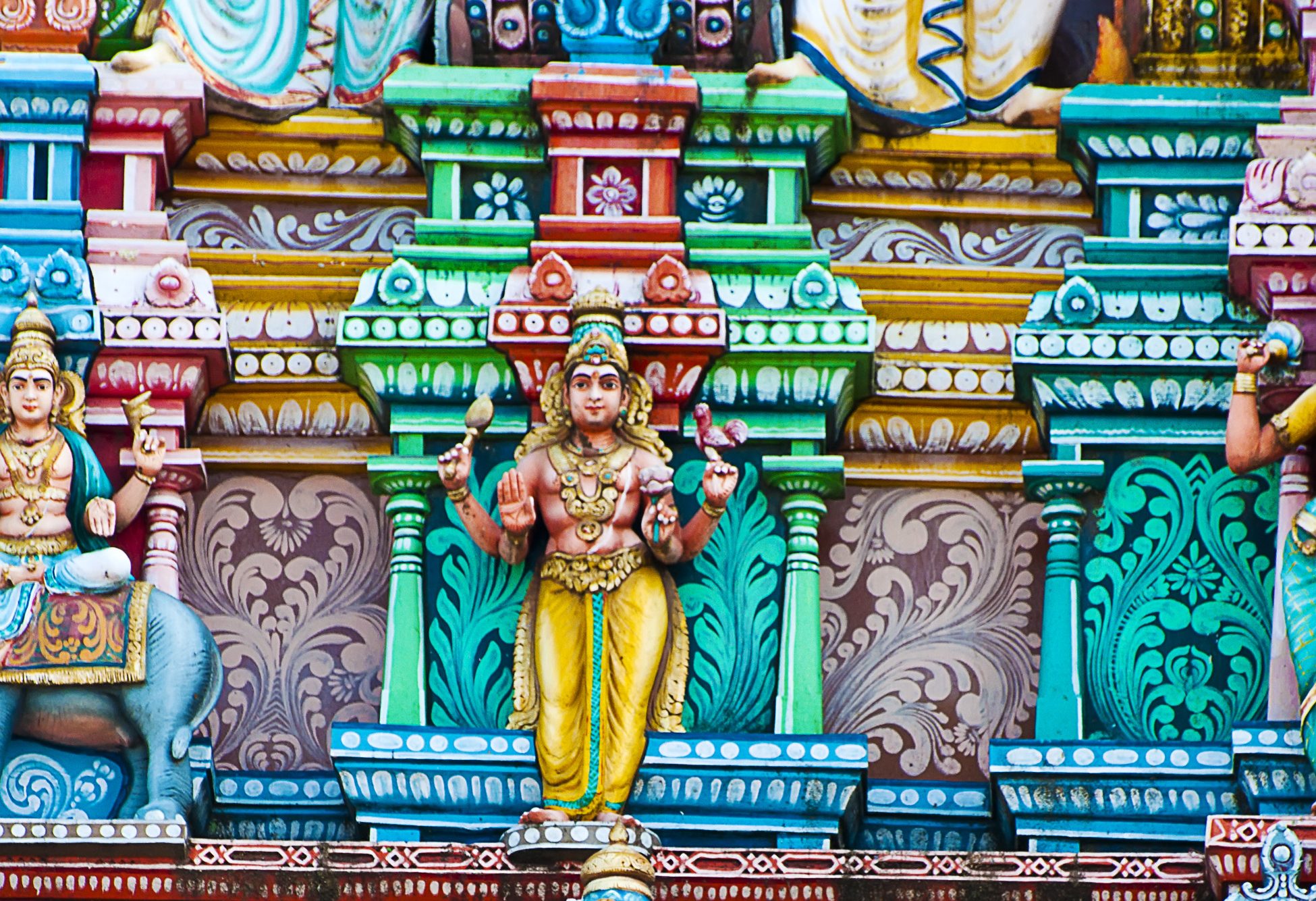Hindu tempel in Chennai in India