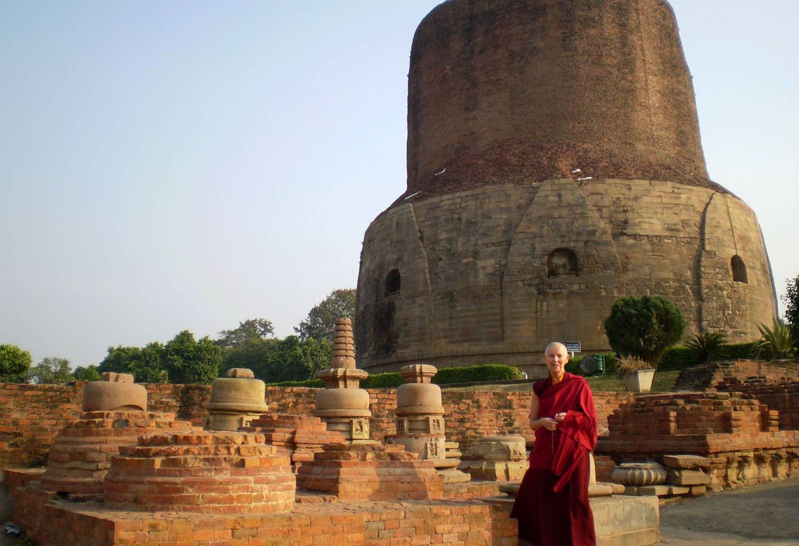 Stupa bij Sarnath vlakbij Varanasi
