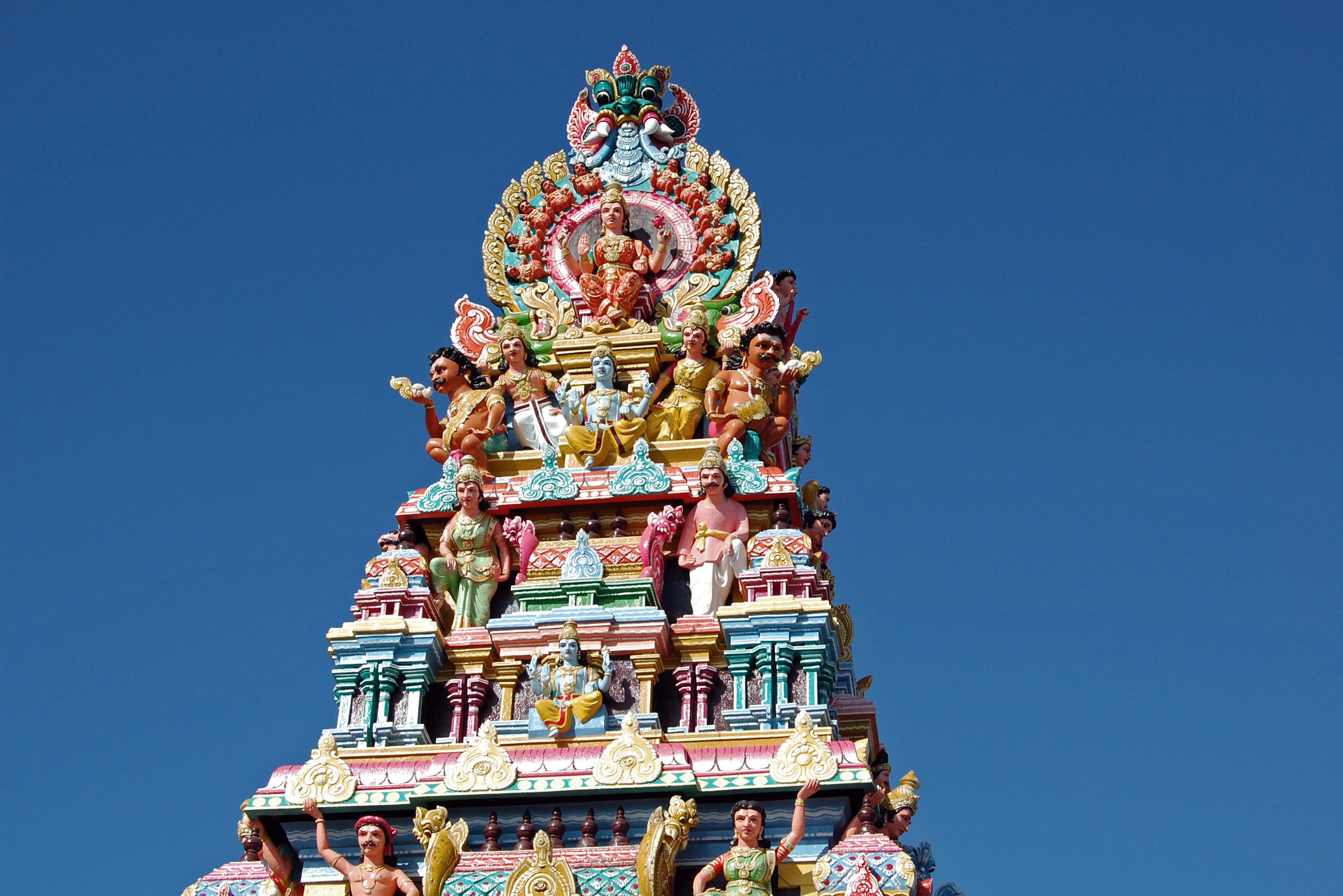 Tamil Tempel bij Grand Bassin op Mauritius
