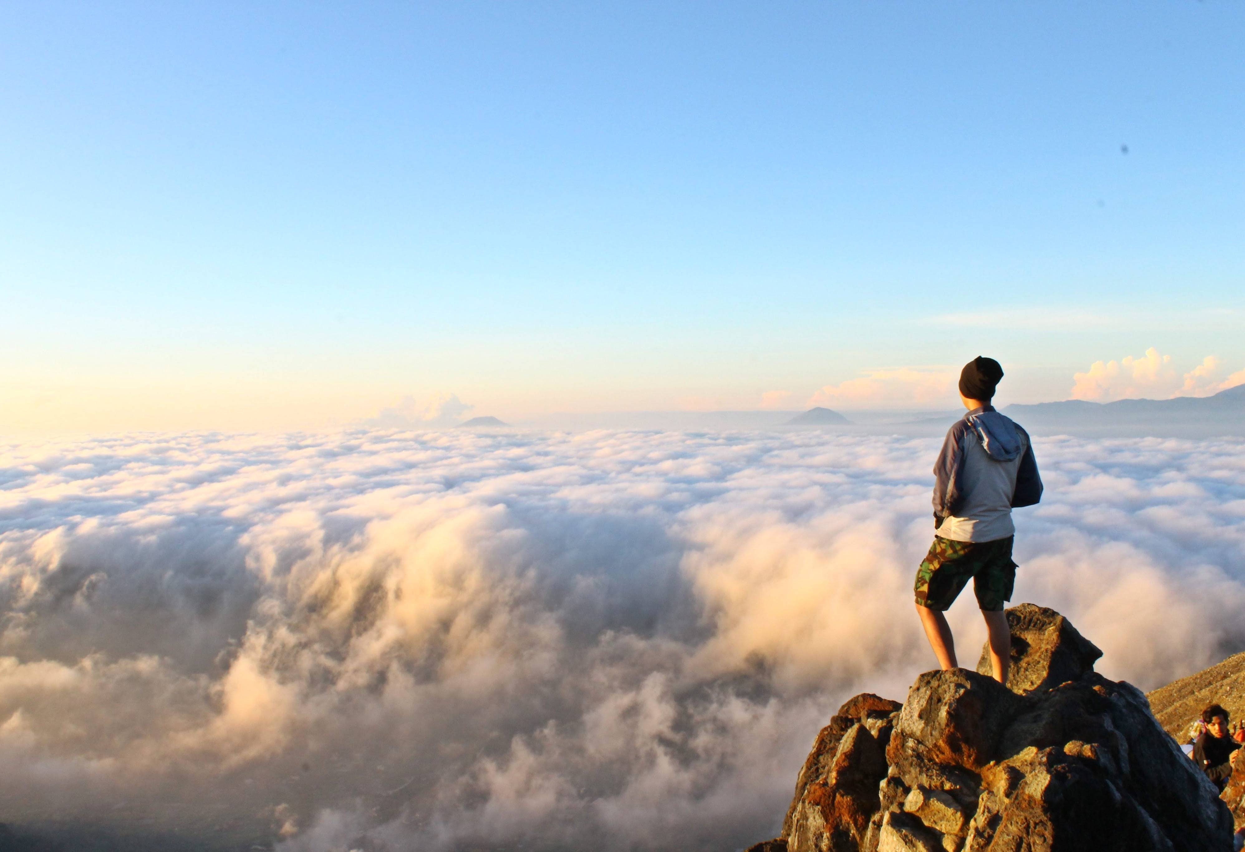 Uitzicht Sibayak vulkaan Sumatra