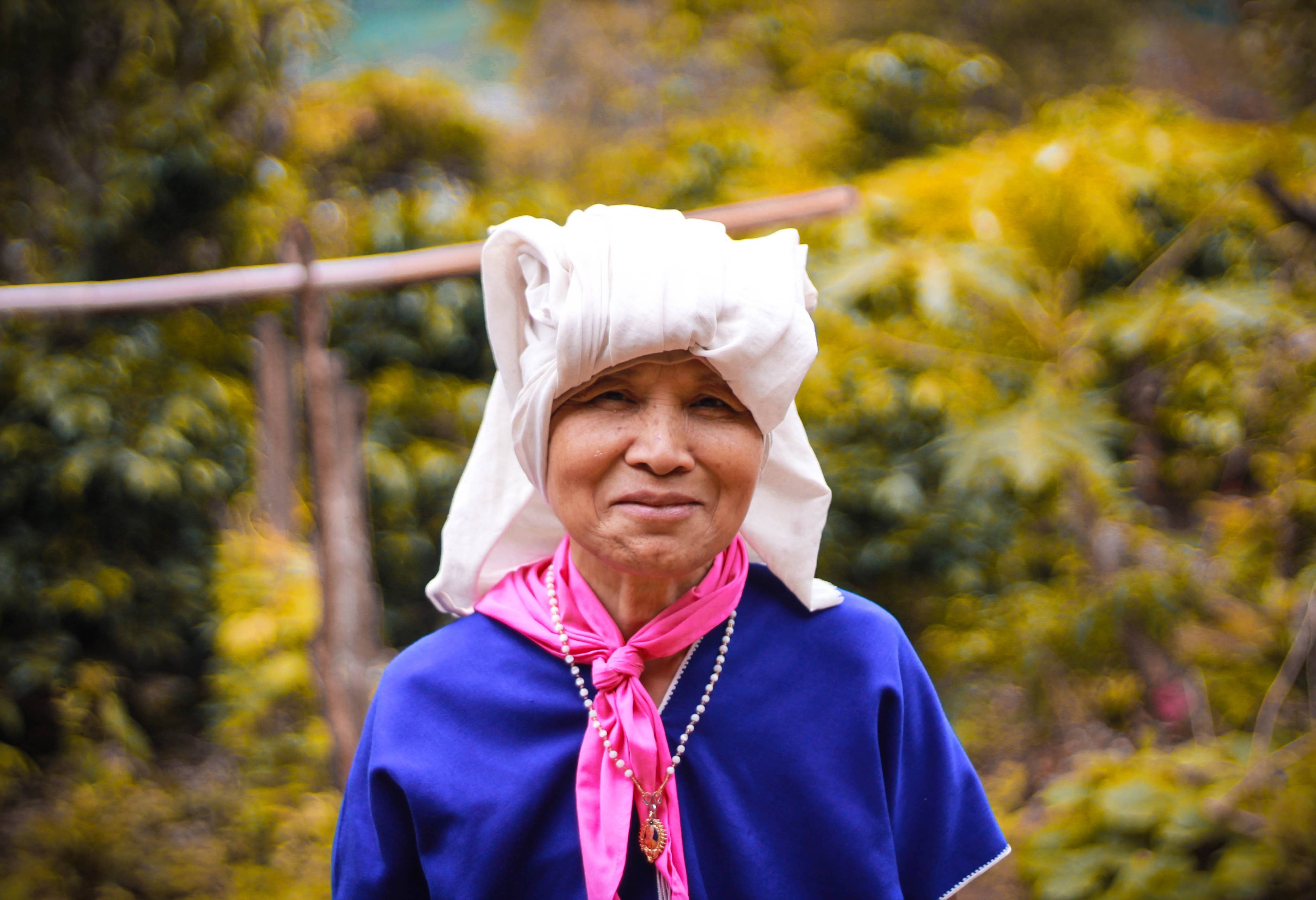 Vrouw van de Karen stam in Thailand