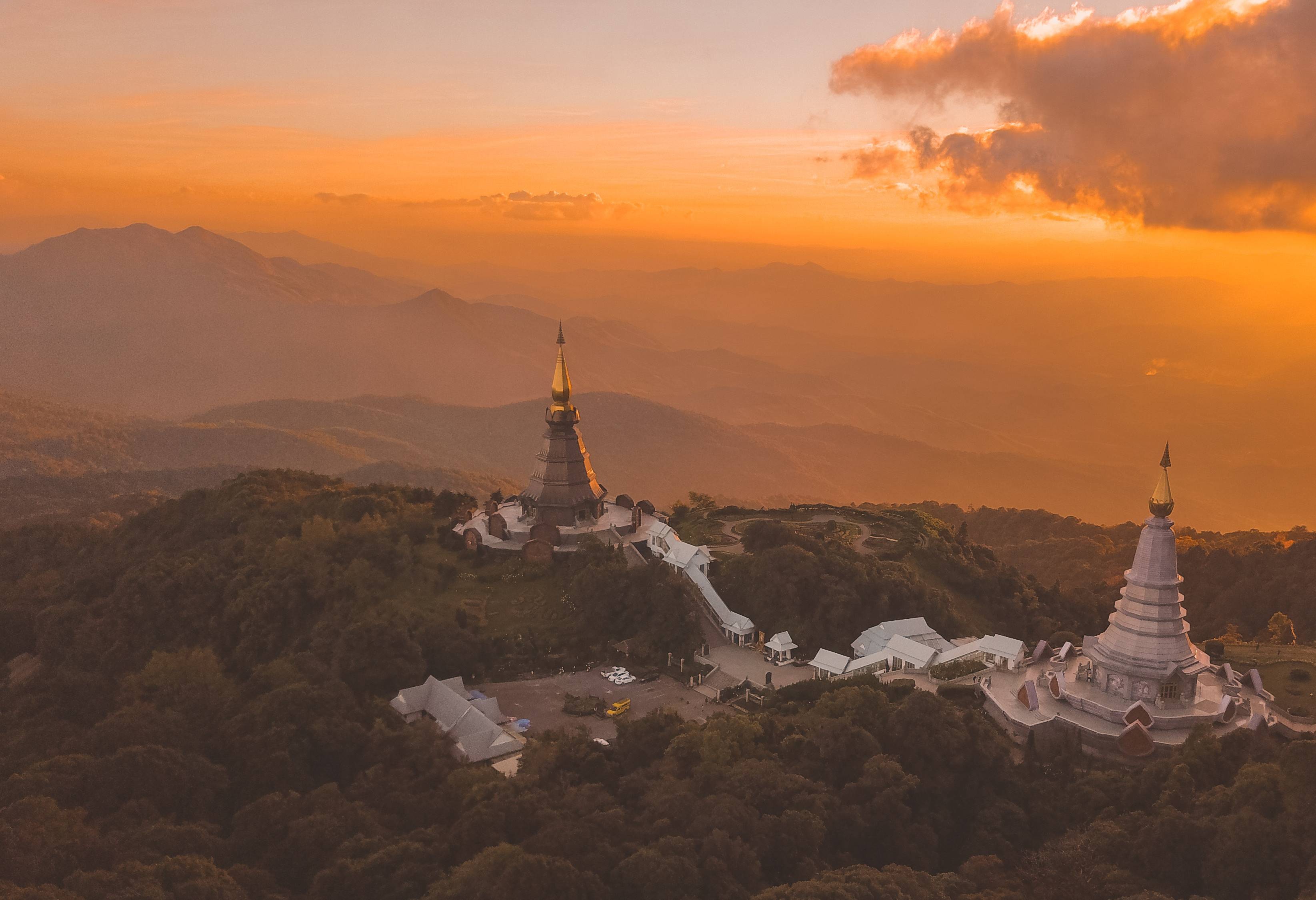 Doi Inthanon in de regio Chiang Mai in Thailand