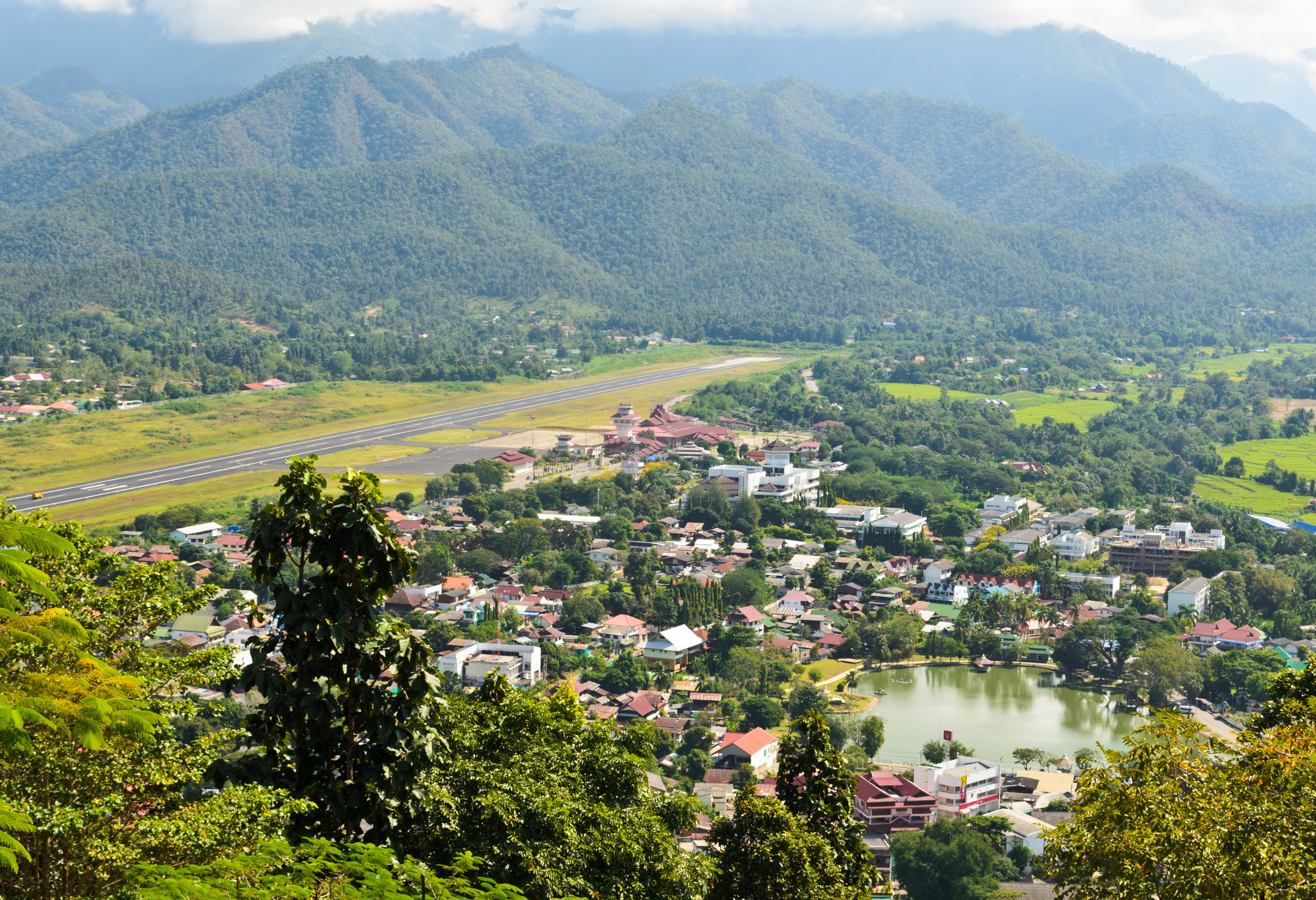 Het plaatsje Mae Hong Son in Thailand