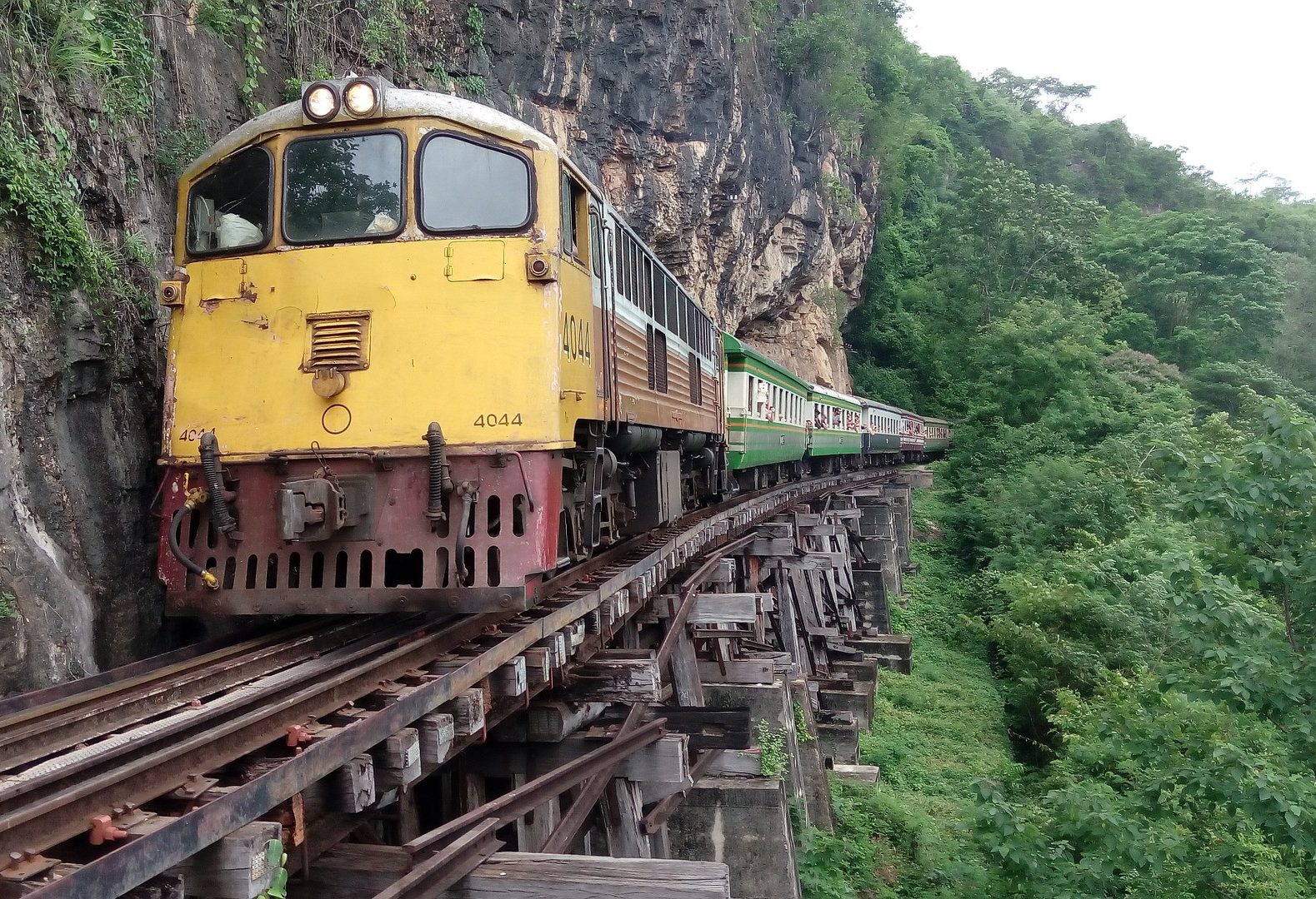 De Death Railway in Kanchanaburi, Thailand