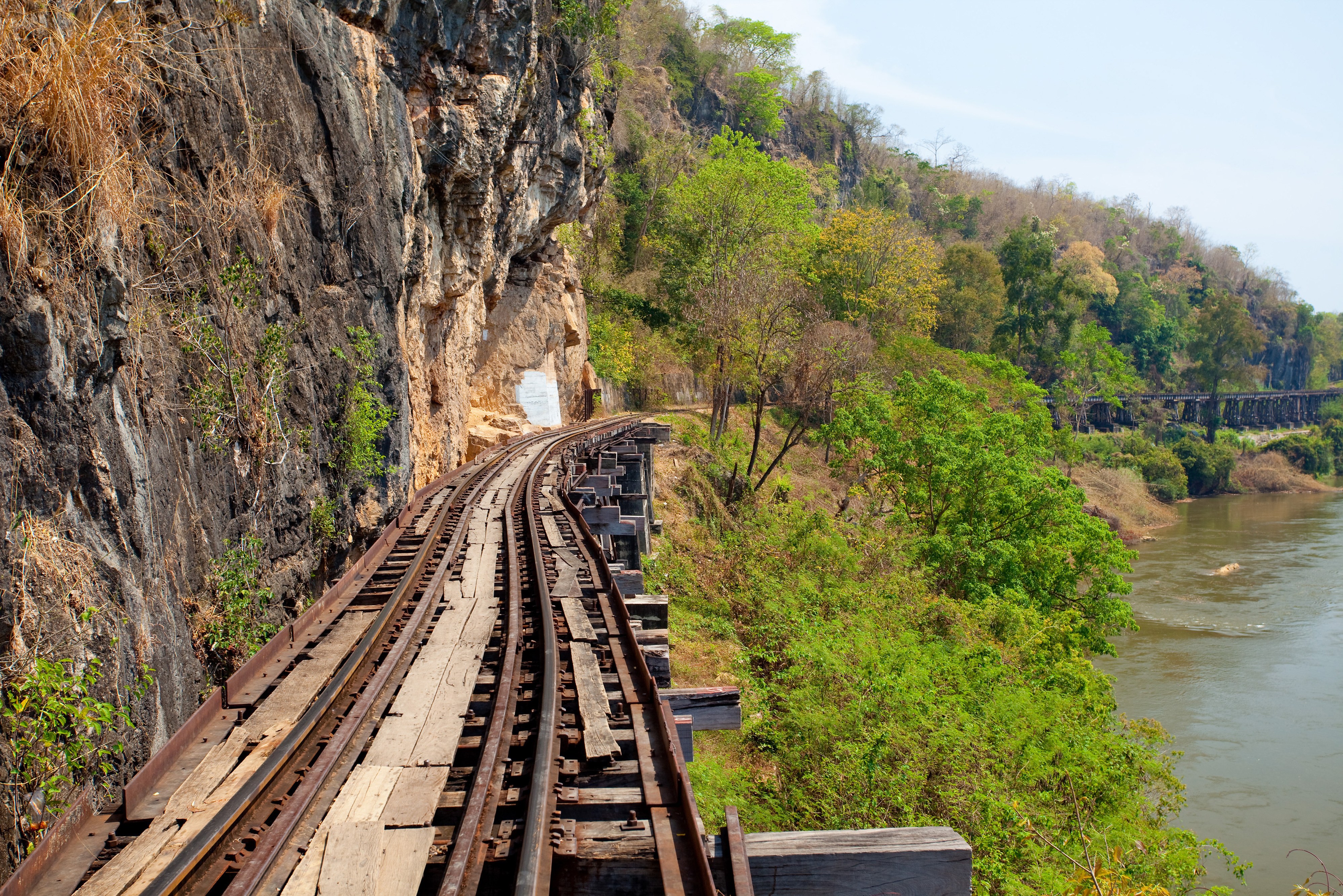 De Death Railway in Kanchanaburi, Thailand