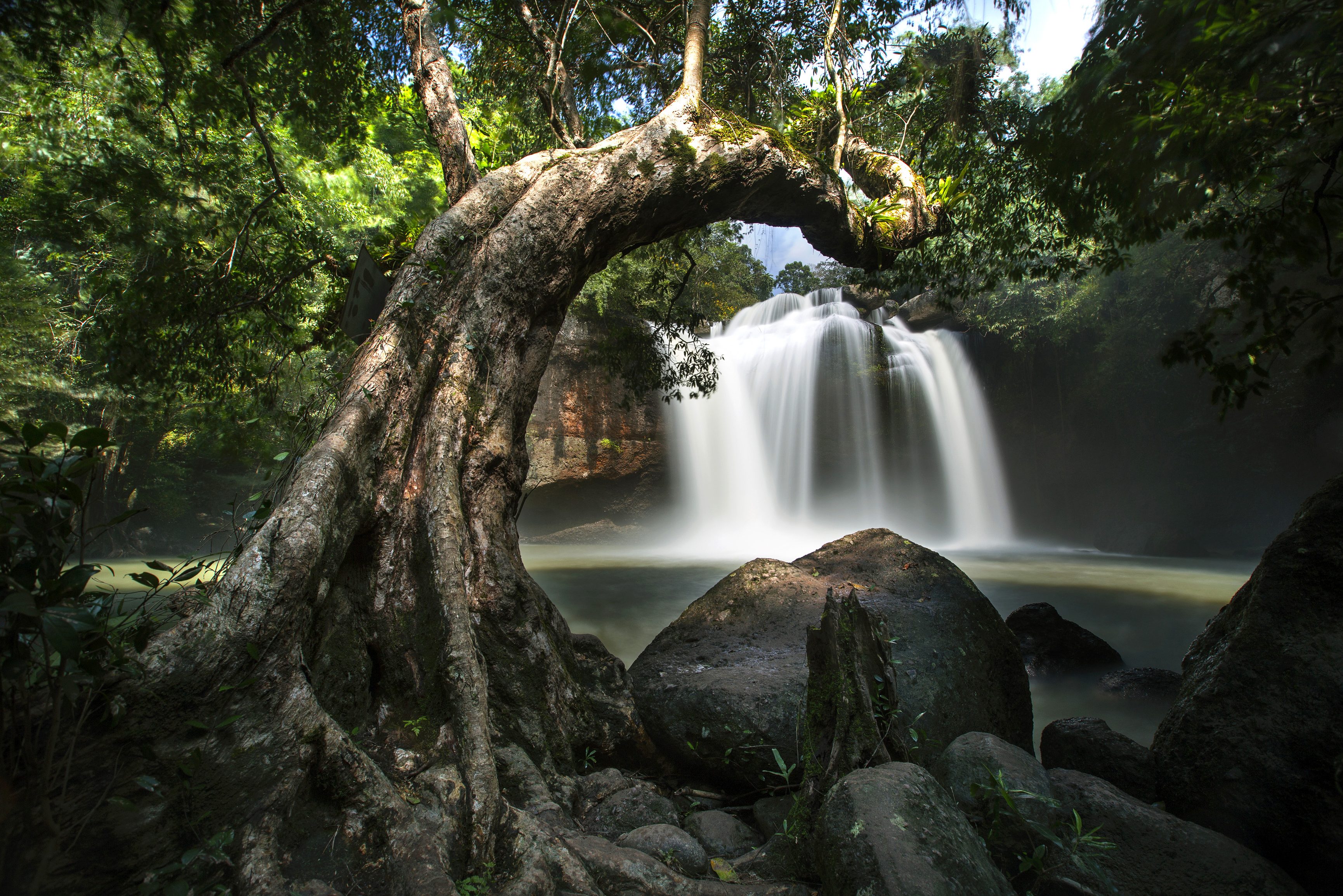 Haew Suwat waterval in Khao Yai National Park in Thailand
