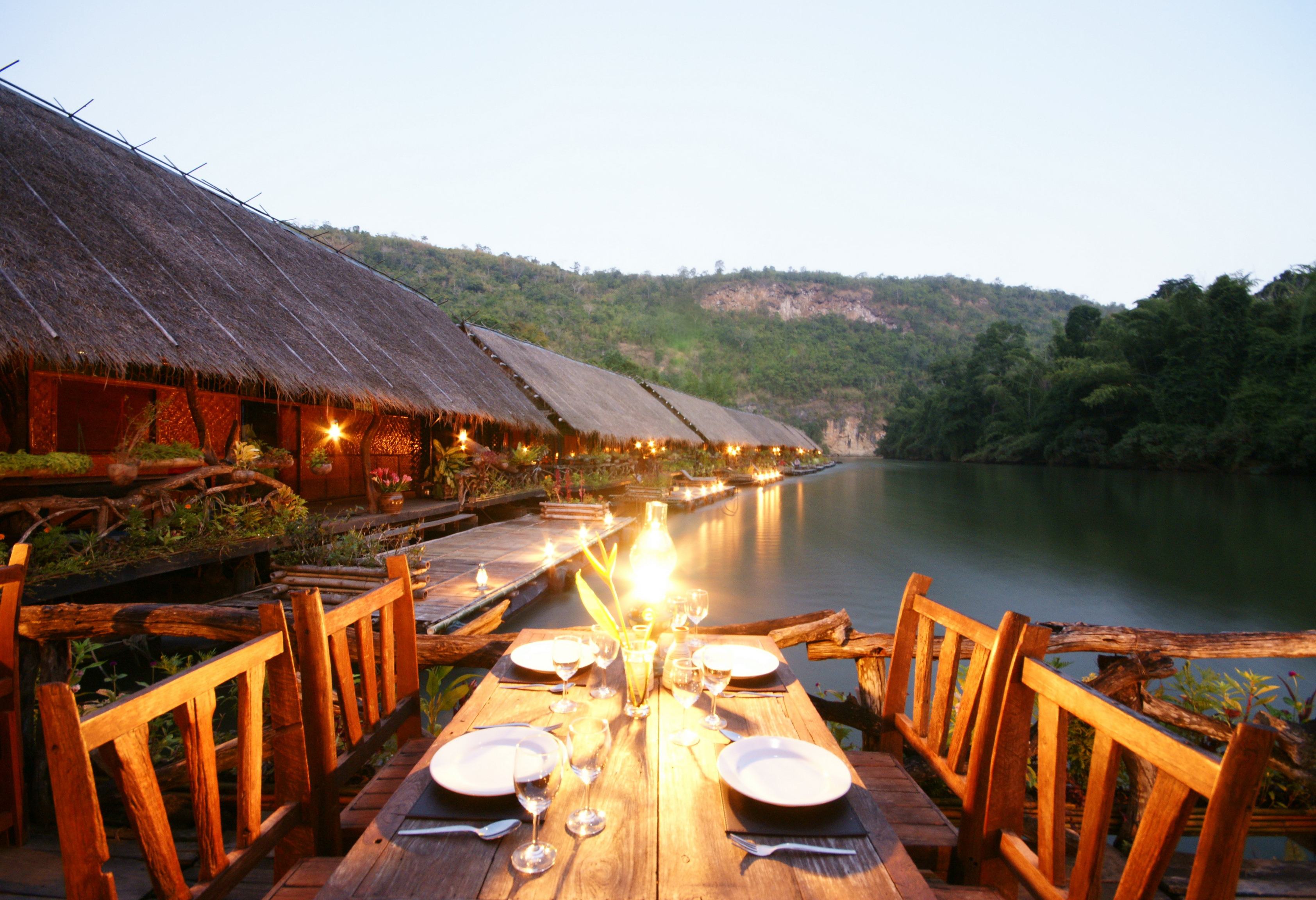 De River Kwai Jungle Rafts in Kanchanaburi, Thailand
