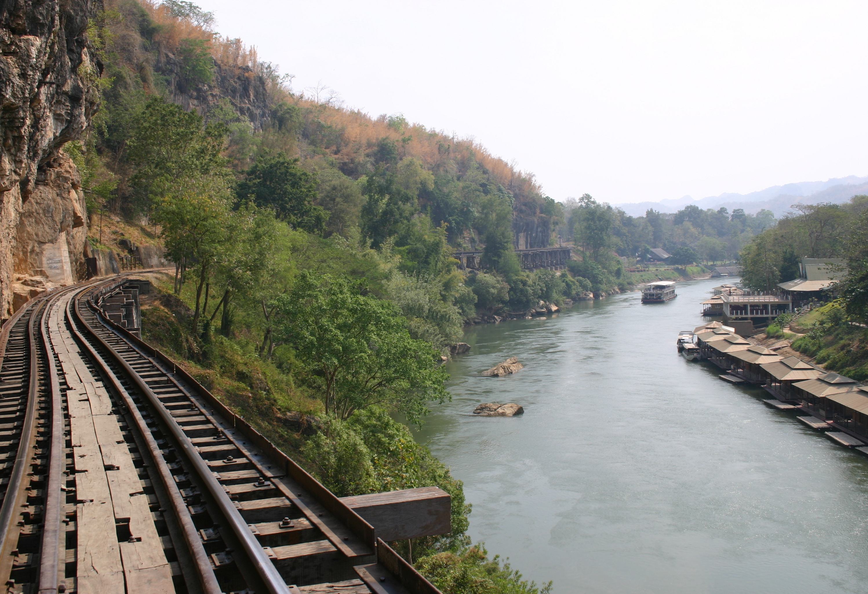 De Death Railway in Kanchanaburi, Thailand