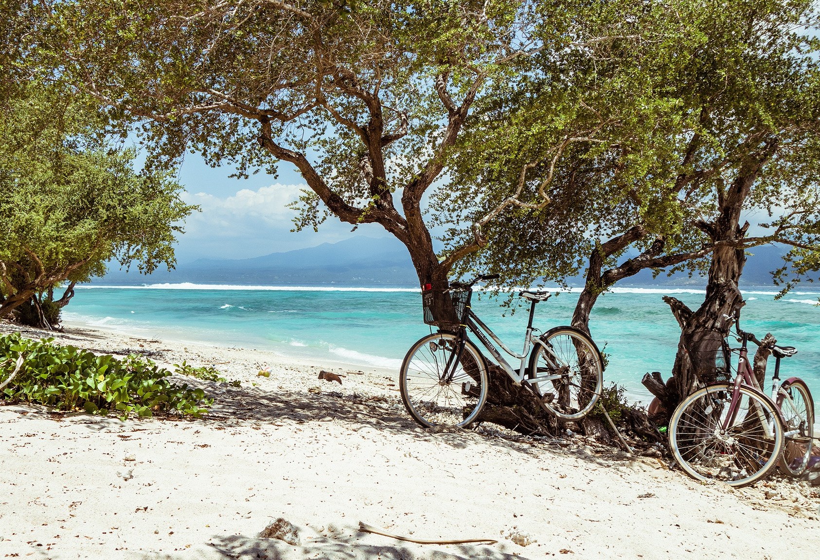 Fietsen bij Amed op Bali