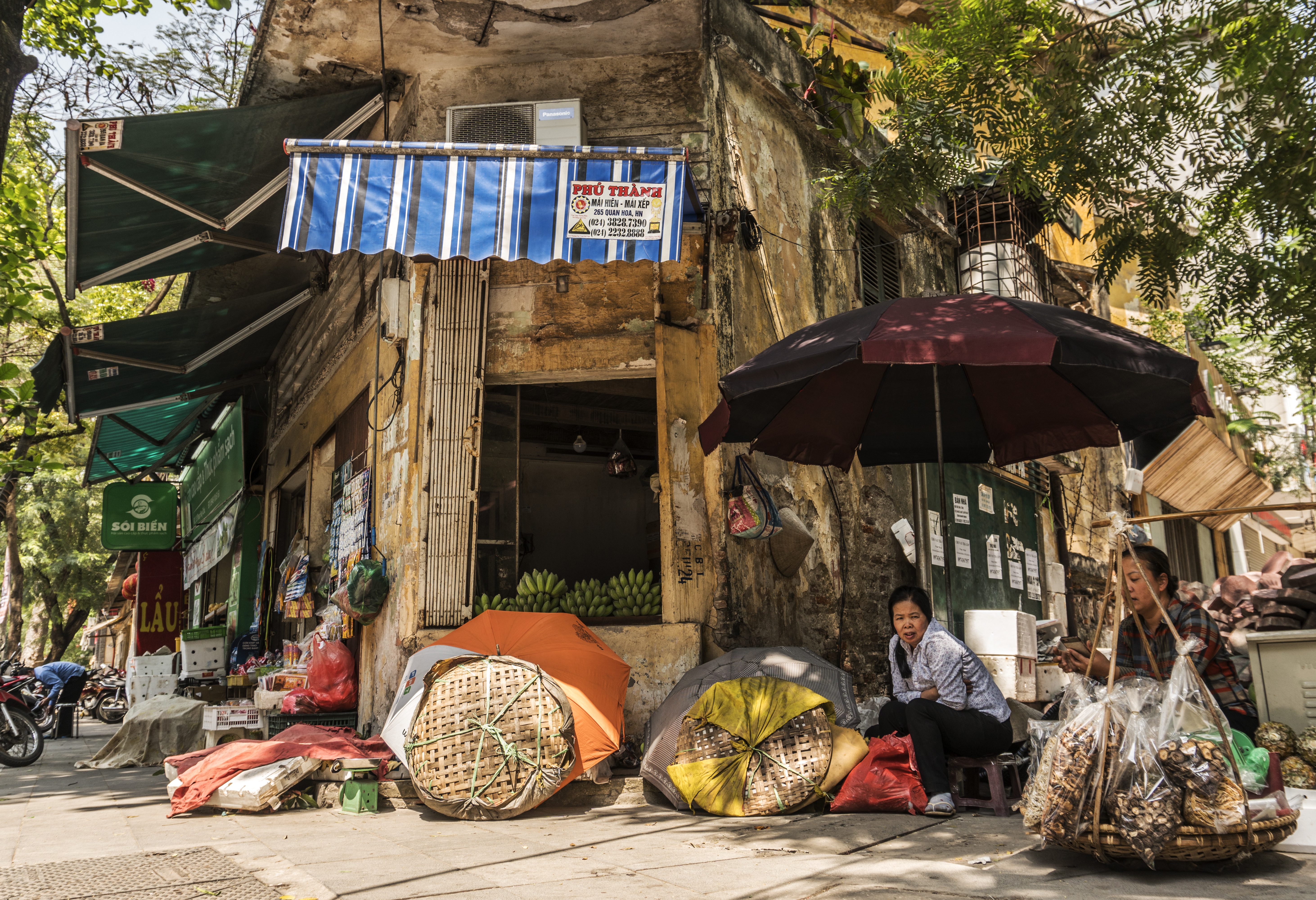 De oude wijk van Hanoi, Vietnam