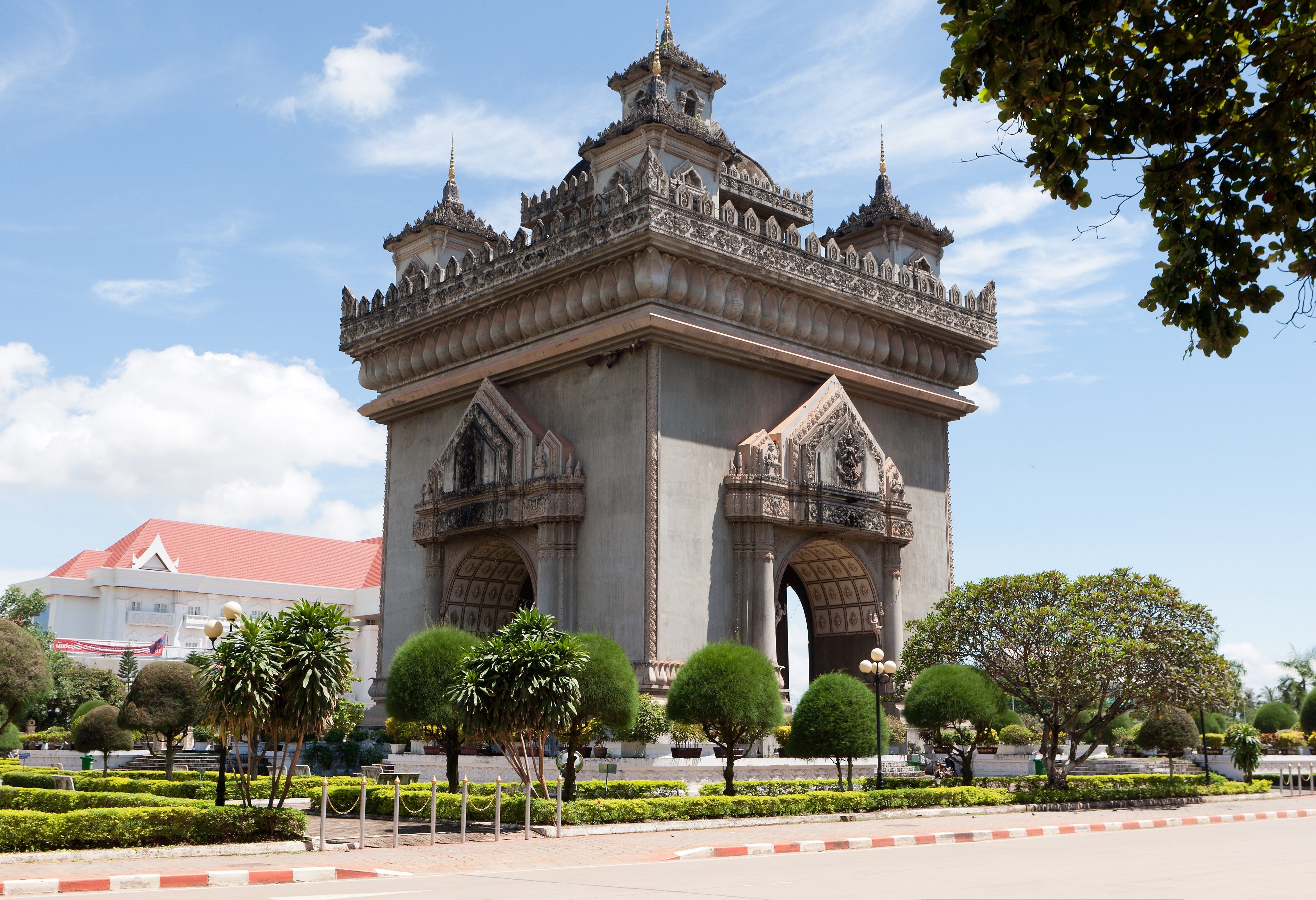 Patuxai monument in Vientiane, Laos