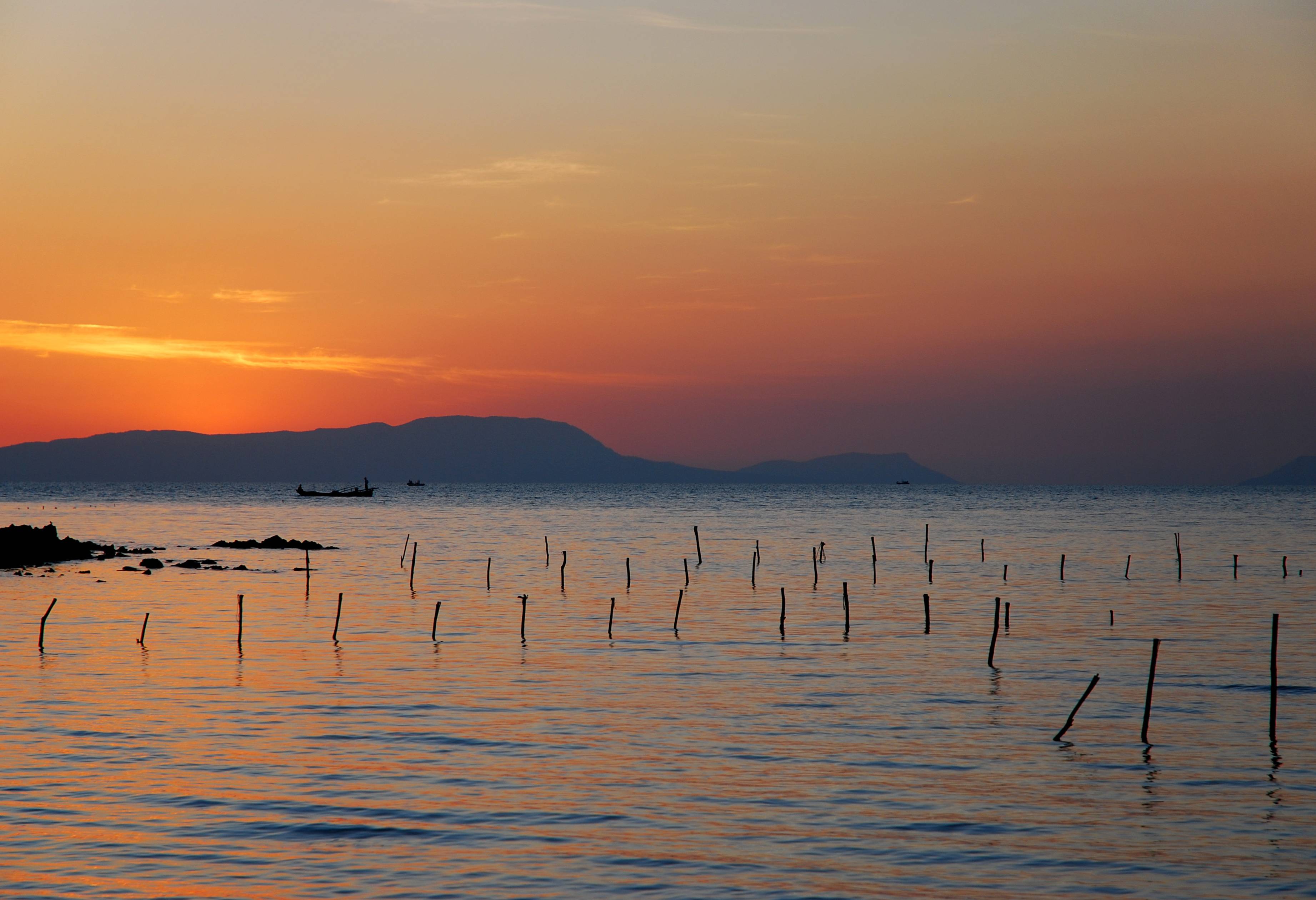 Tonle Sap meer in de omgeving van Siem Reap in Cambodja