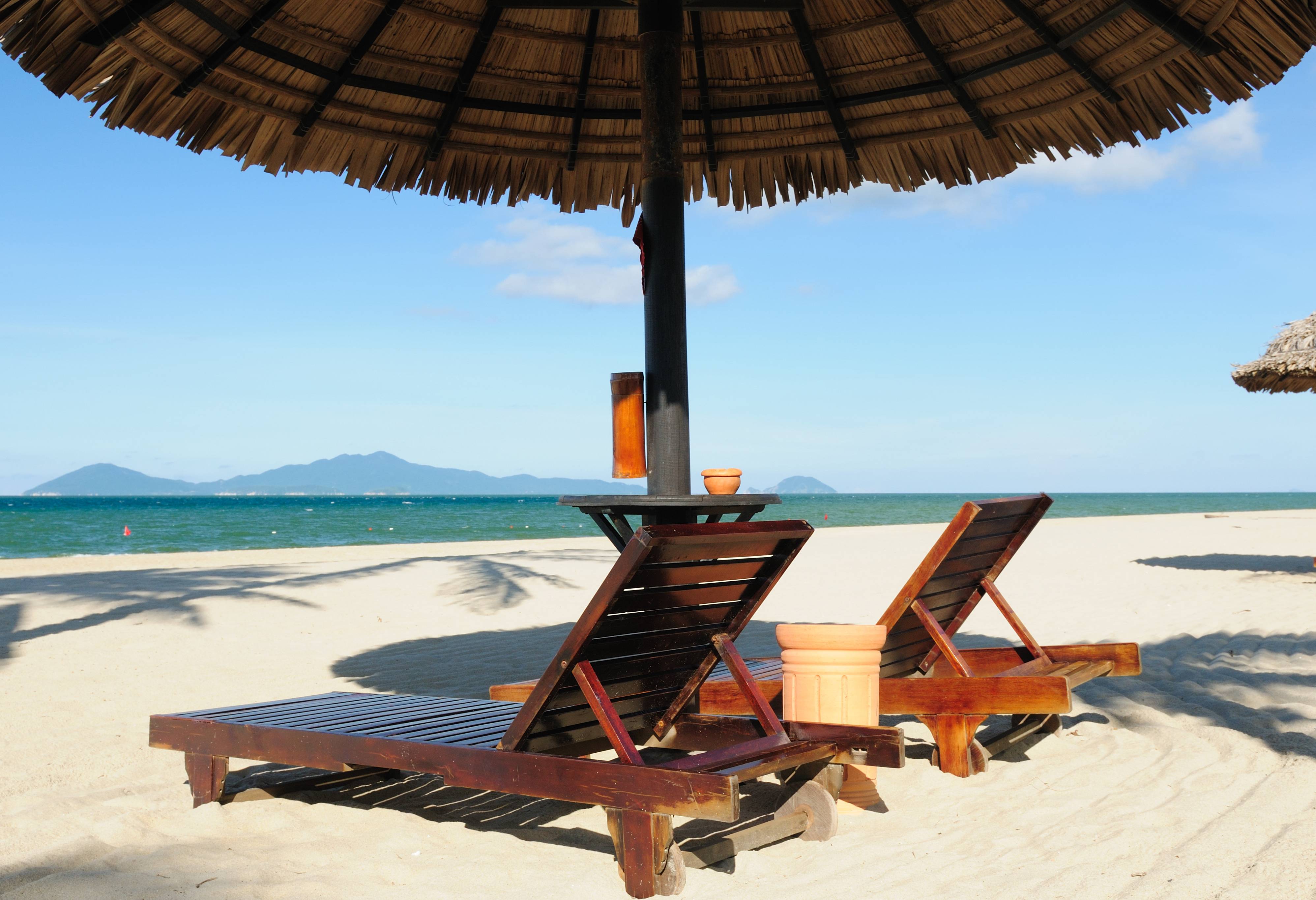 Strand bij Hoi An in Vietnam