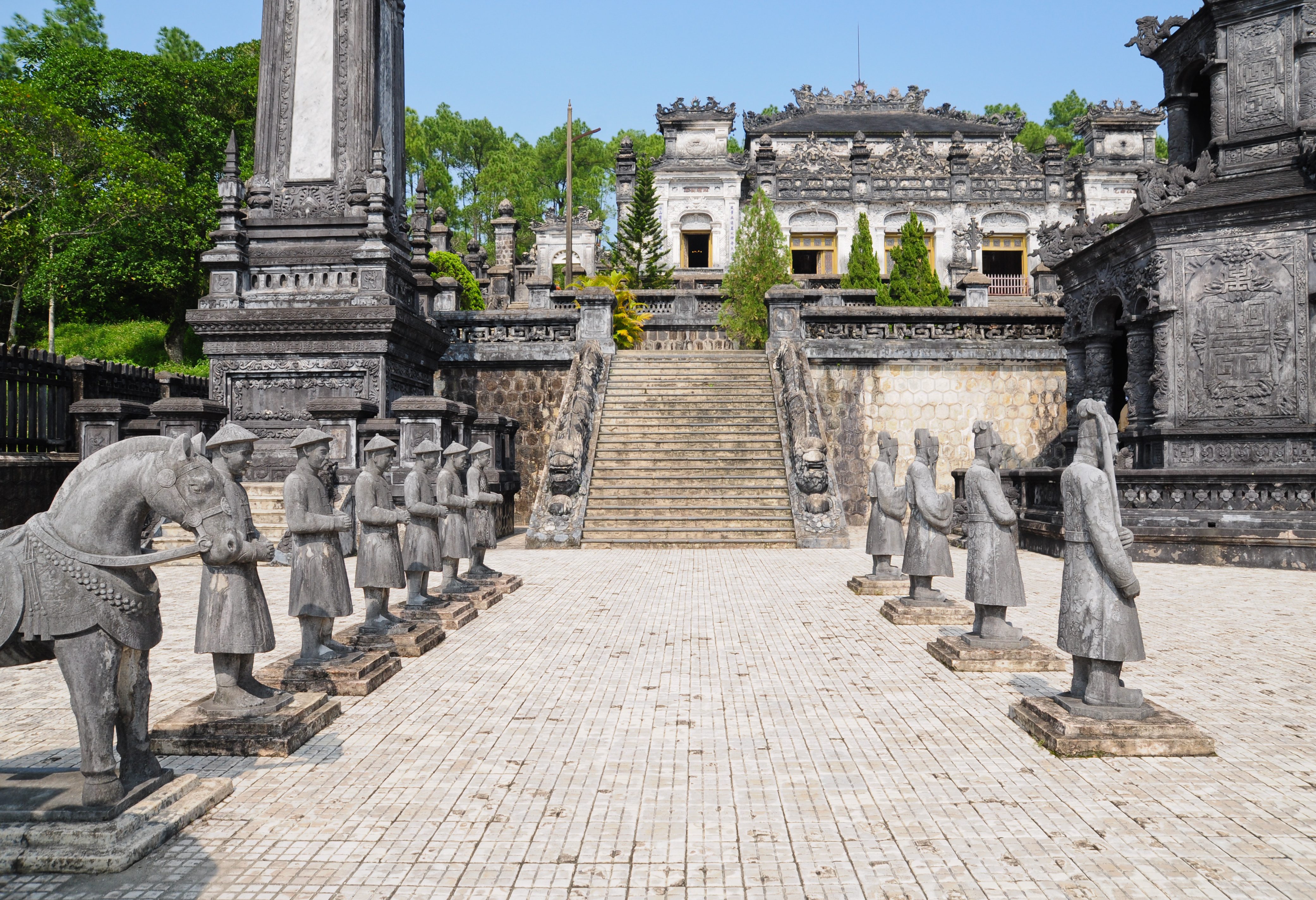 Mausoleum van keizer Khai Dinh nabij Hue in Vietnam