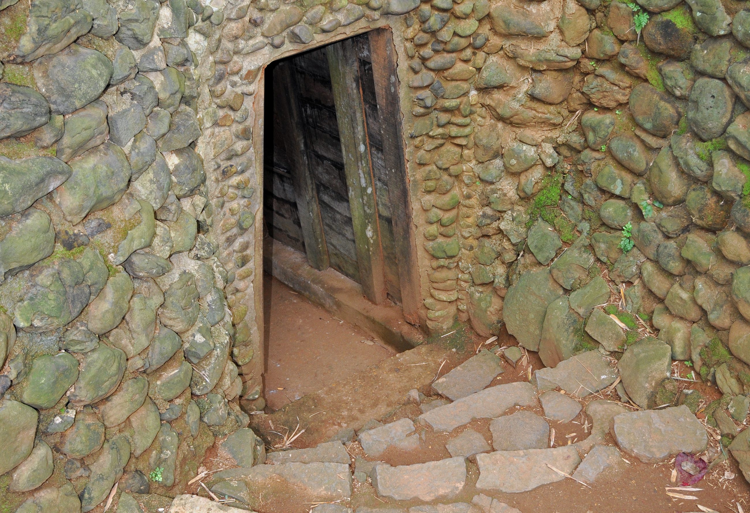Vinh Moc tunnels in de provincie Quang Tri in Vietnam