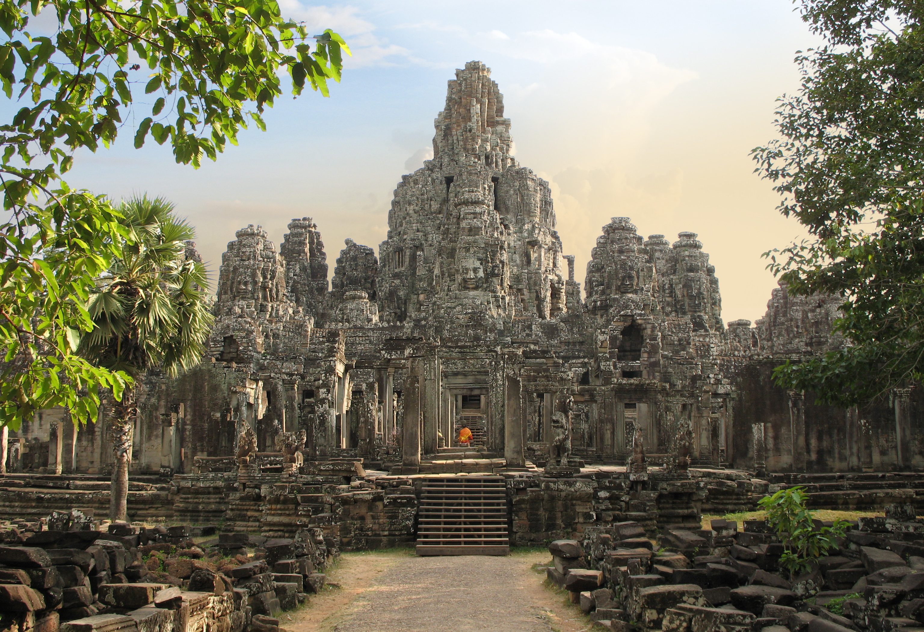 Bayon tempel in Angkor Thom in het Angkor tempelcomplex in Cambodja