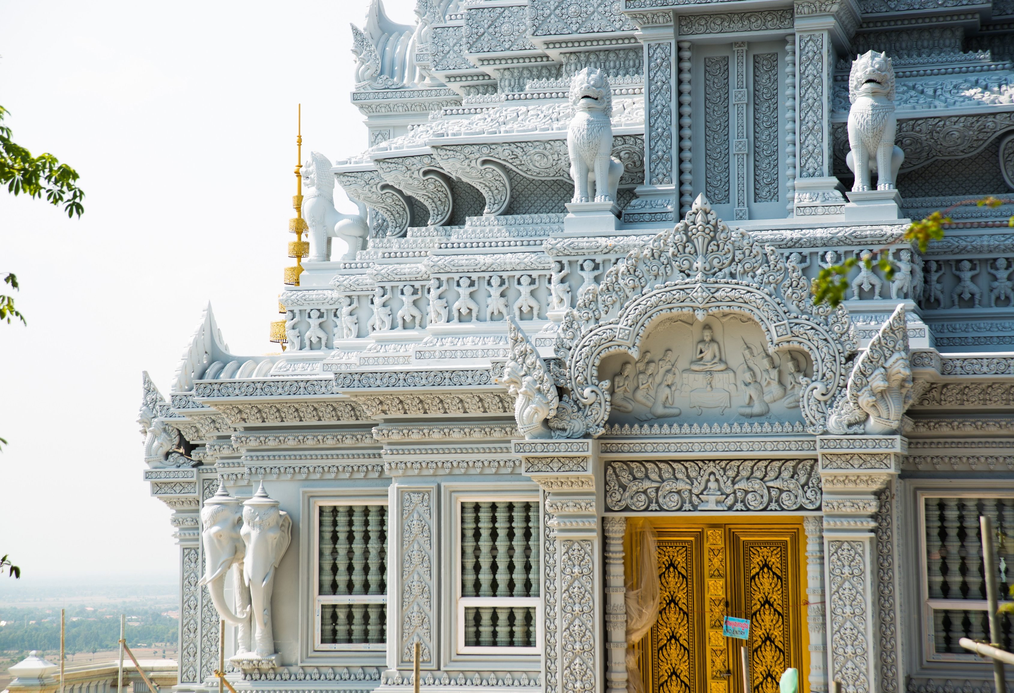 Oudong tempel in Oudong, Cambodja