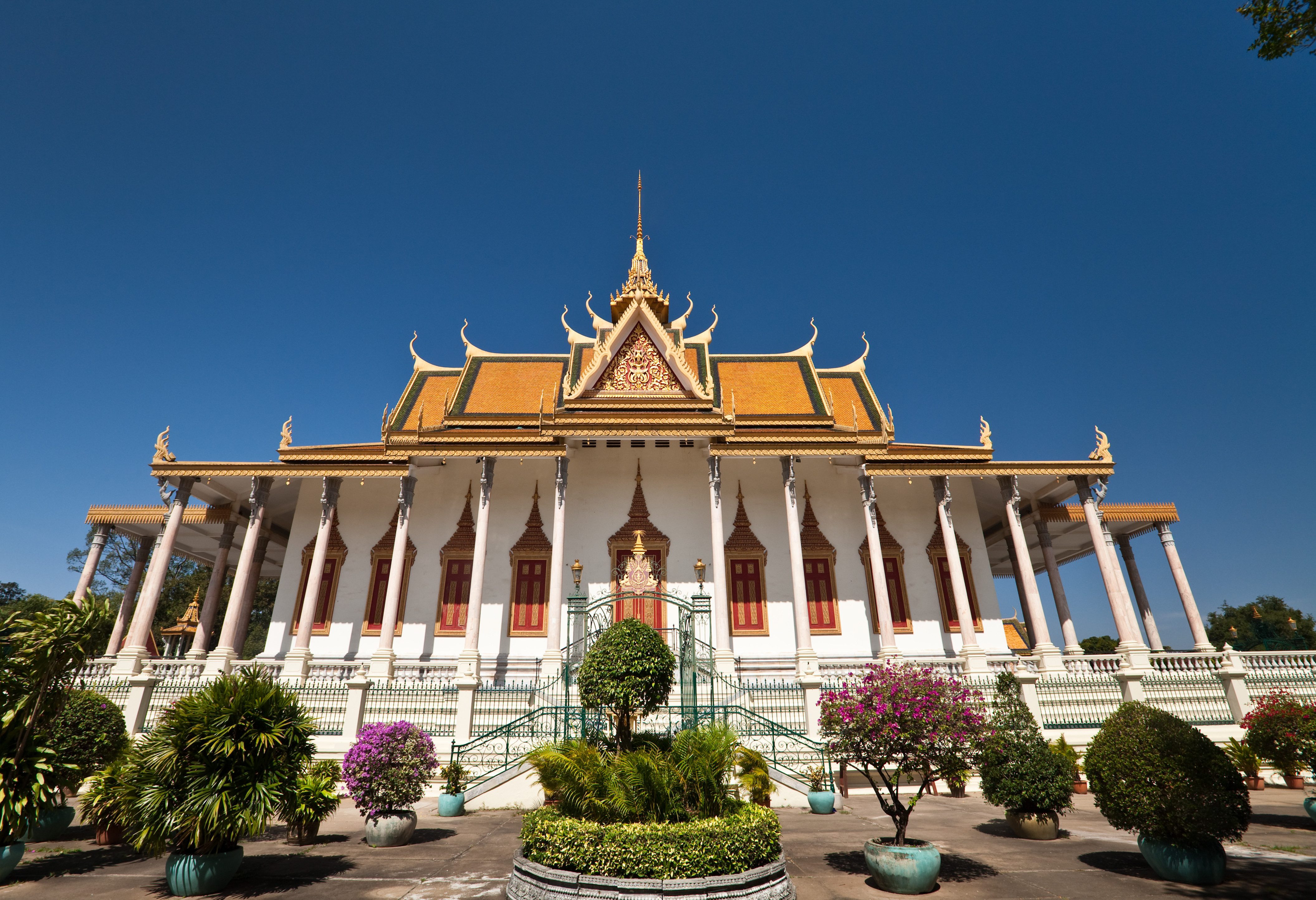 Silver Pagoda in het Royal Palace in Phnom Penh, Cambodja