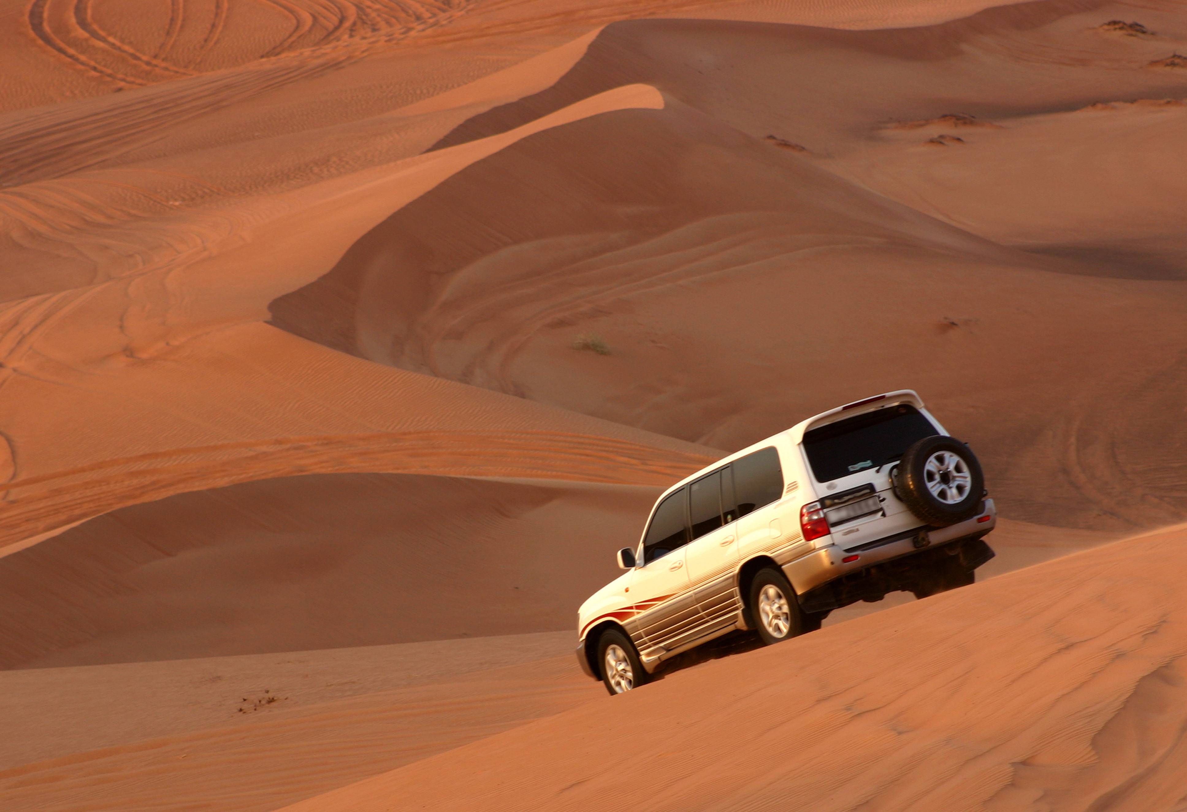 Desert jeep safari Woestijn Dubai Emiraten