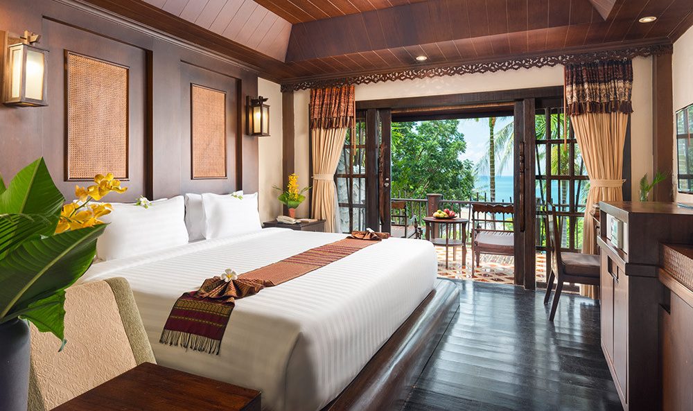 Superior Hotelkamer in het Panviman Resort op Koh Phangan in Thailand