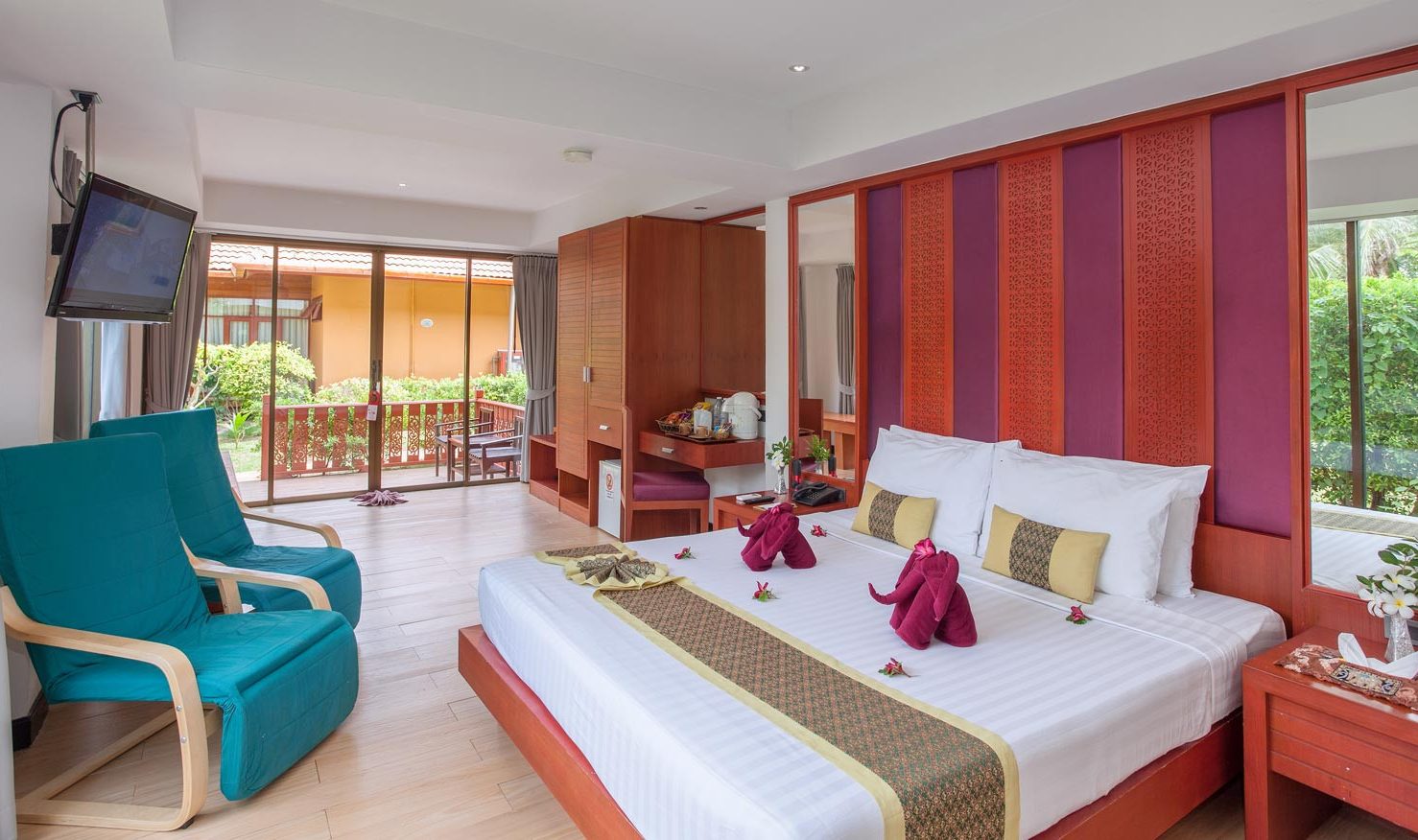 Superiorkamer in het Phi Phi Erawan Palms Resort op Koh Phi Phi in Thailand