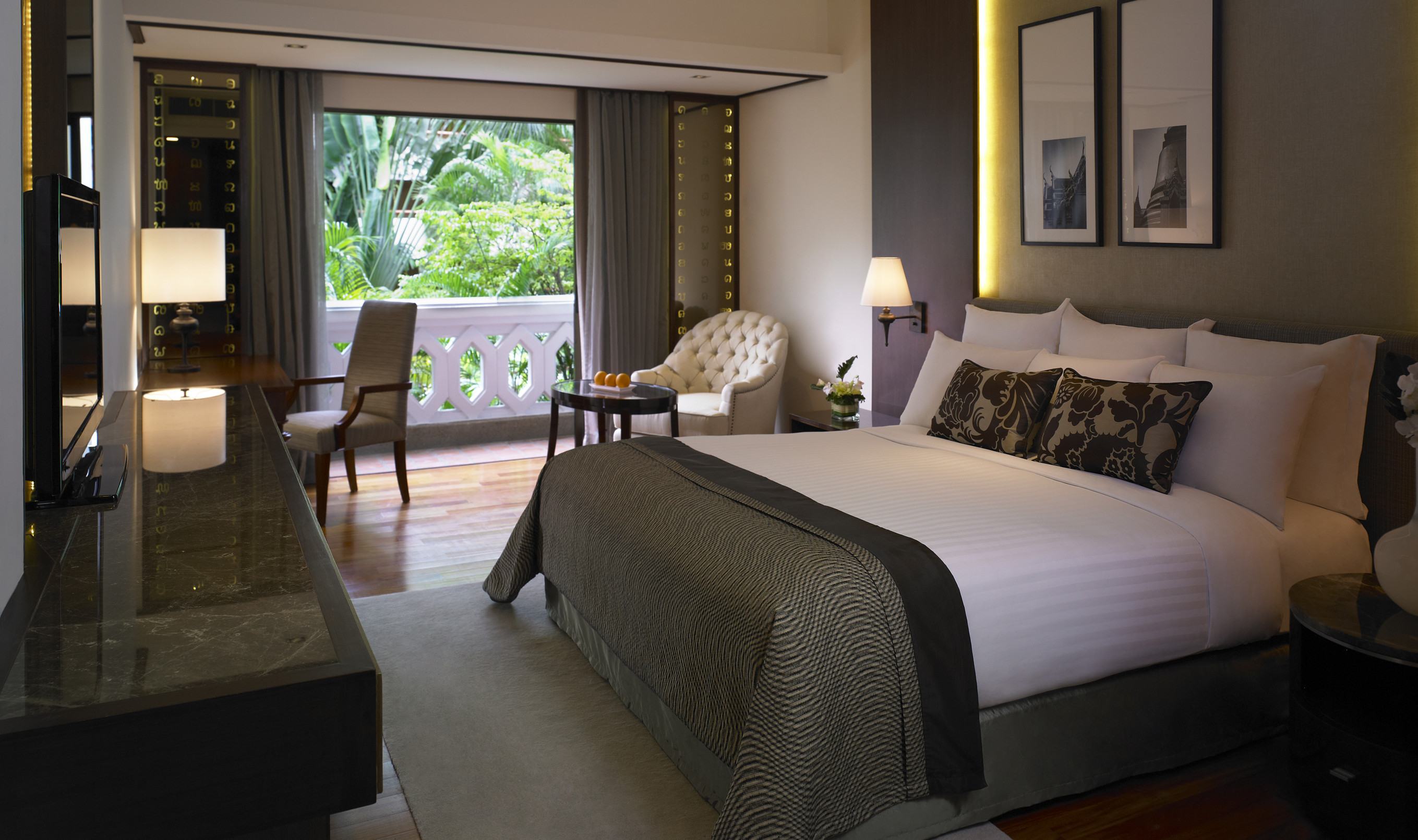 Deluxe kamer in het Anantara Bangkok Riverside Resort in Thailand