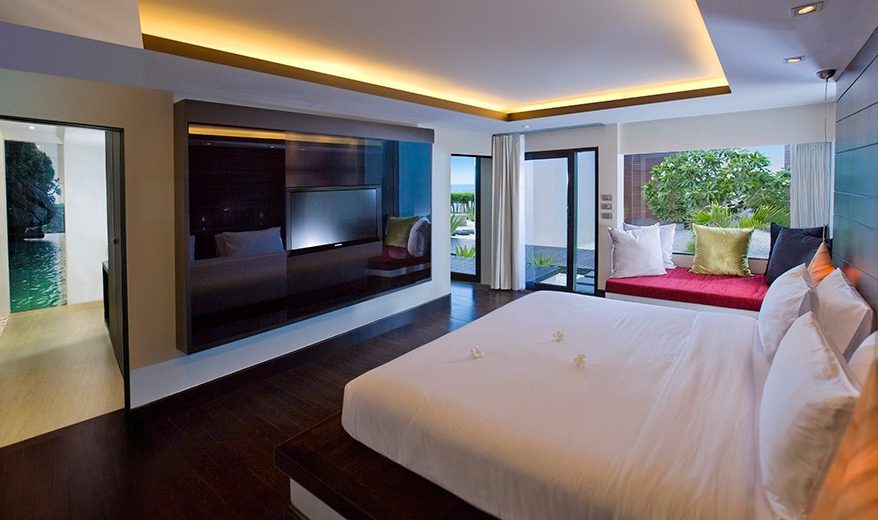 Family Villa beneden in het Aava Resort in Khanom in Thailand