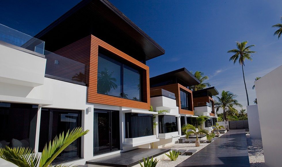 Family Villa buitenkant in het Aava Resort in Khanom in Thailand