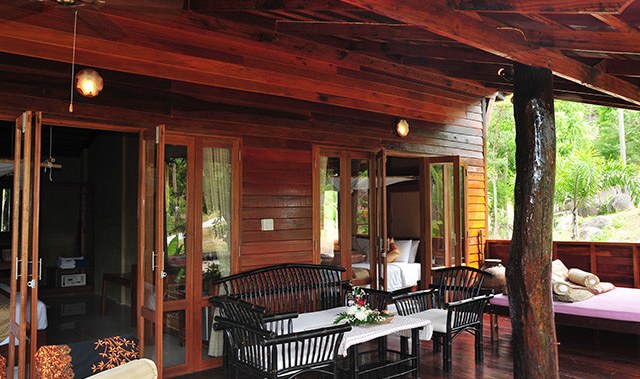 Family Poolview in het Sensi Paradise Resort op Koh Tao in Thailand