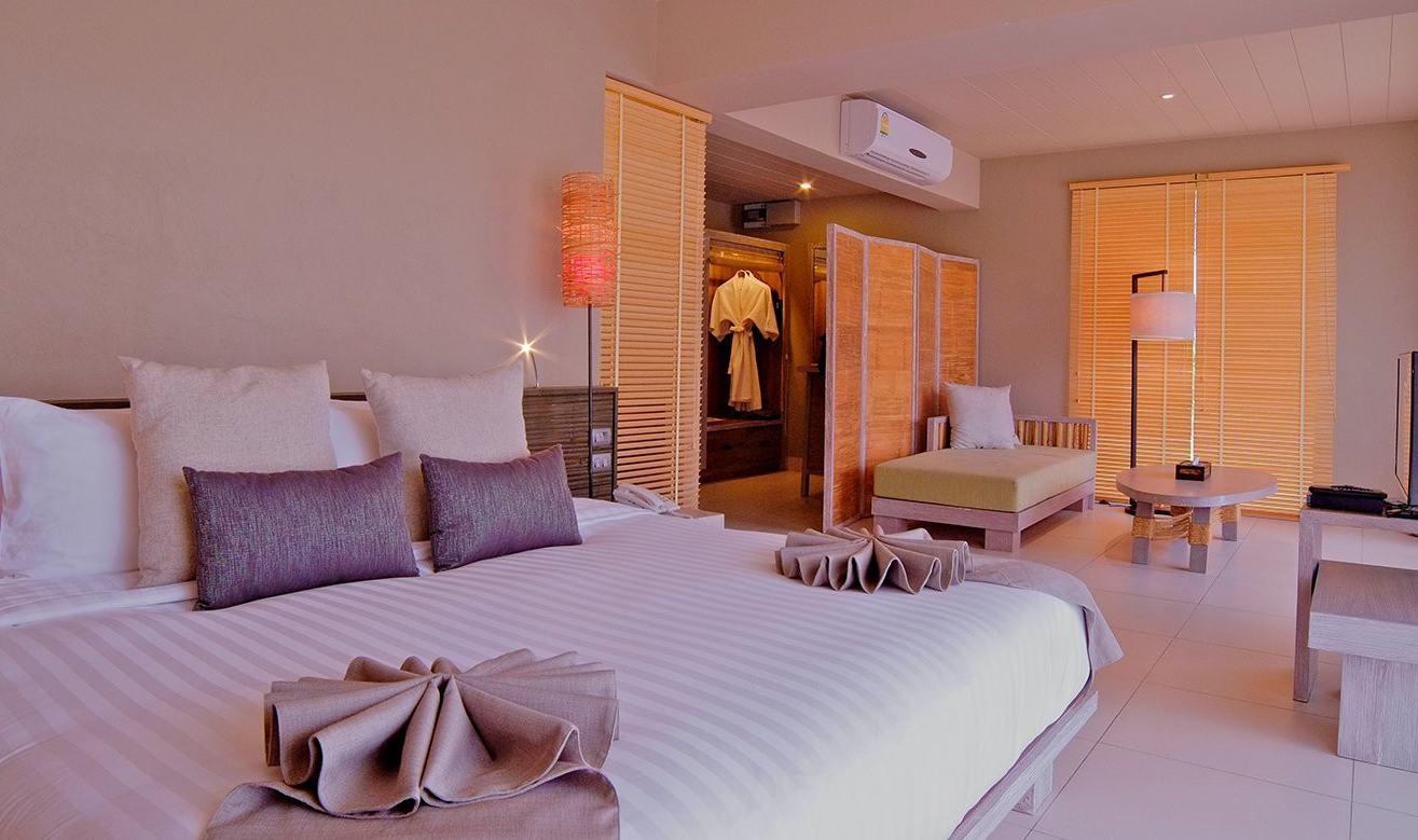 Deluxe kamer in het Twin Lotus Resort op Koh Lanta in Thailand