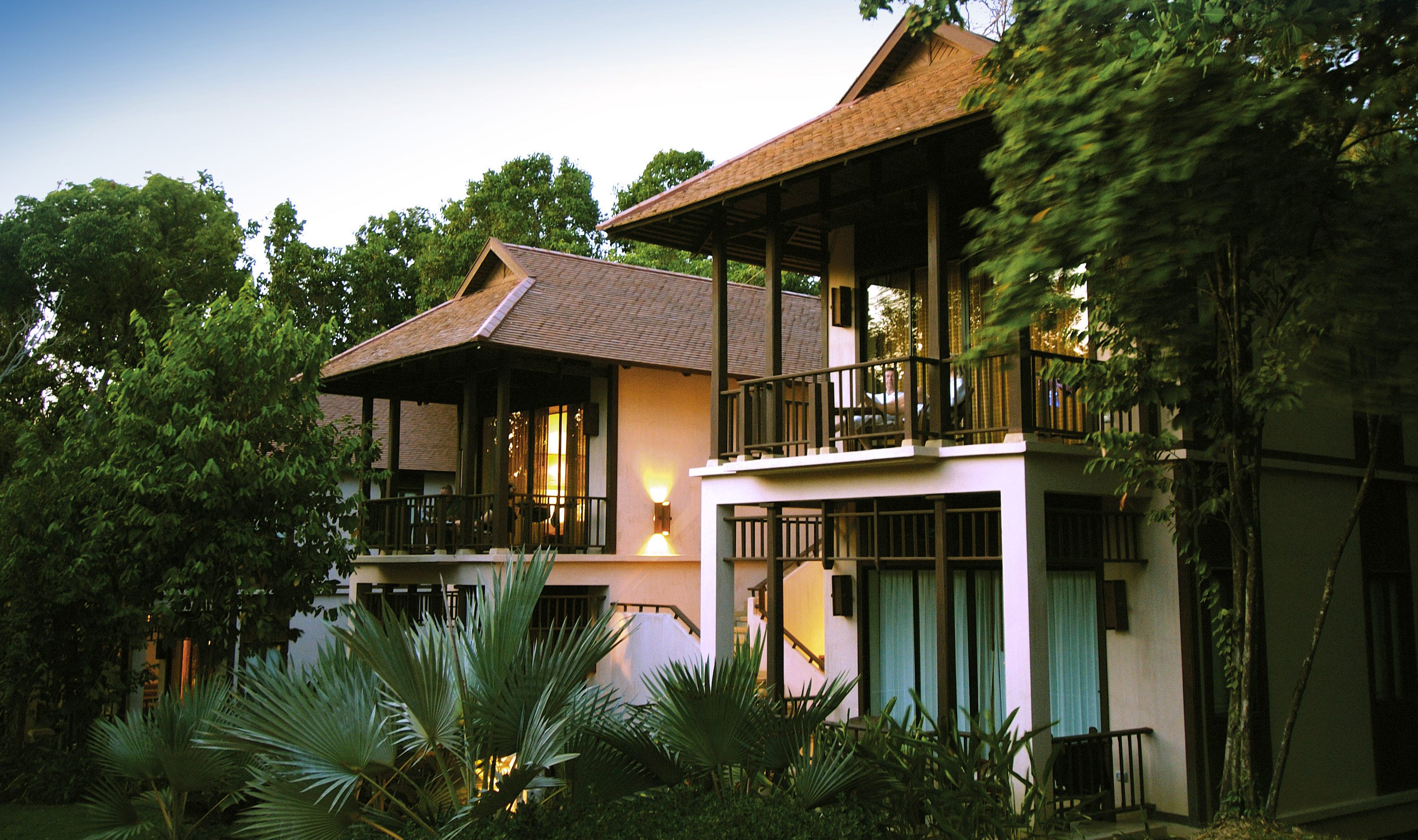 Deluxe kamer buitenkant in het Pimalai Resort op Koh Lanta in Thailand