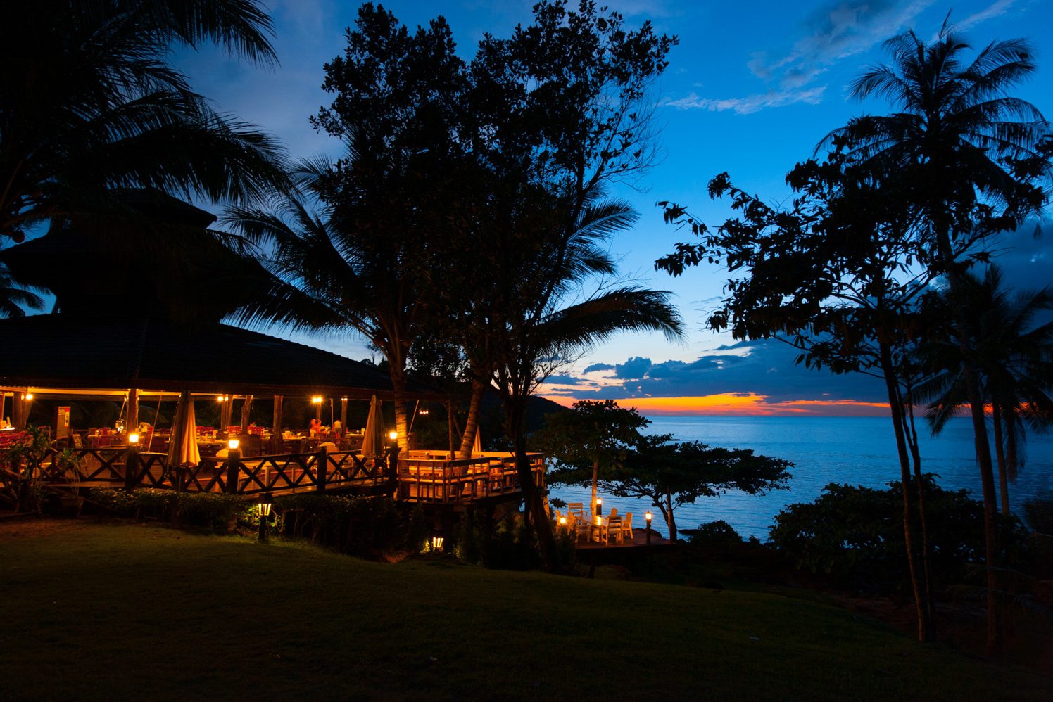 Restaurant in het Koh Kood Beach Resort in Thailand