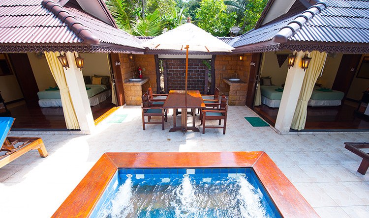 Thai Twinhouse Gardenview in het Koh Kood Beach Resort in Thailand