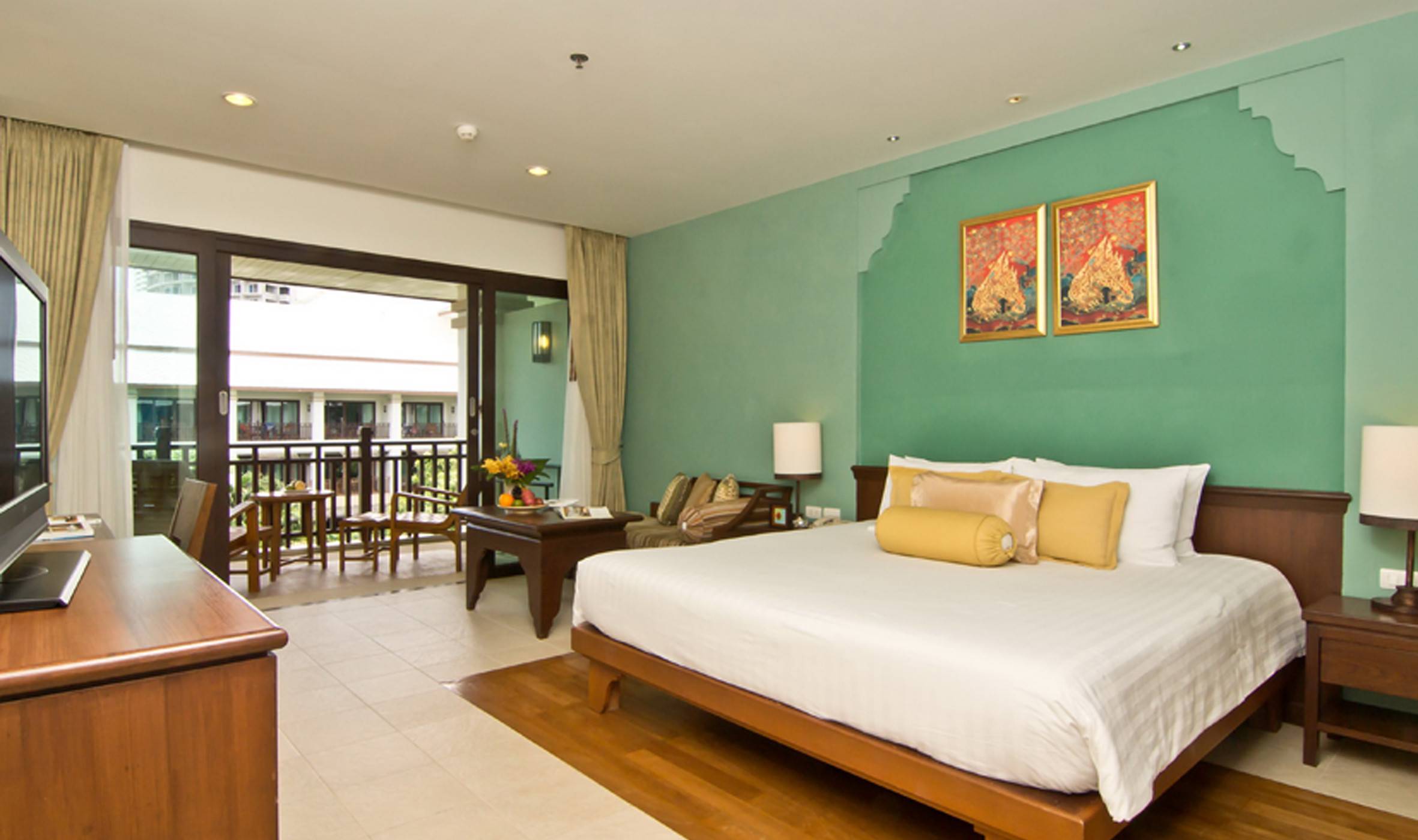 Deluxe kamer in het Ravindra Beach Resort in Jomtien in Thailand