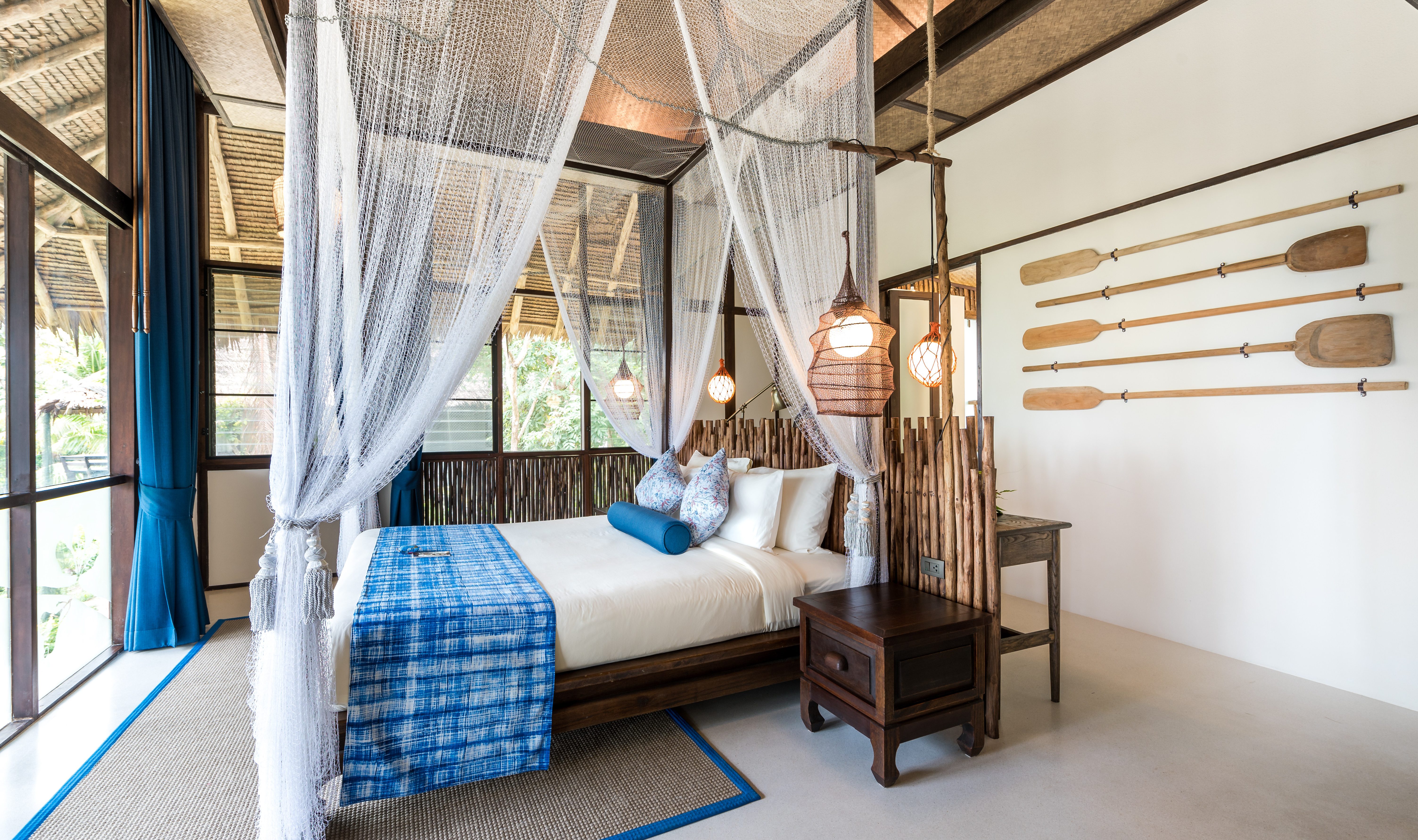 Seaview Villa slaapkamer in het Koh Yao Yai Village in Thailand